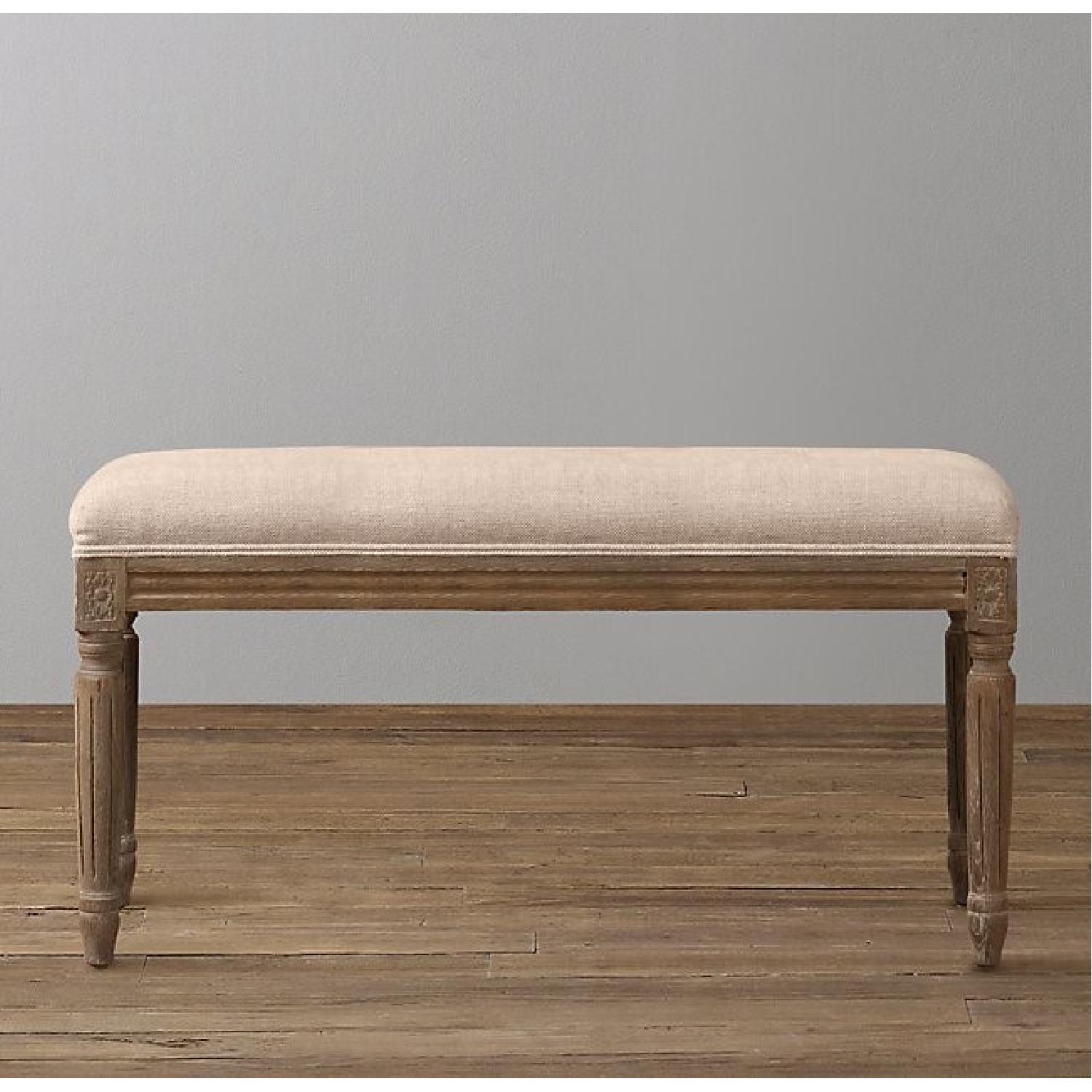 Restoration Hardware Antoinette Upholstered Bench - image-5