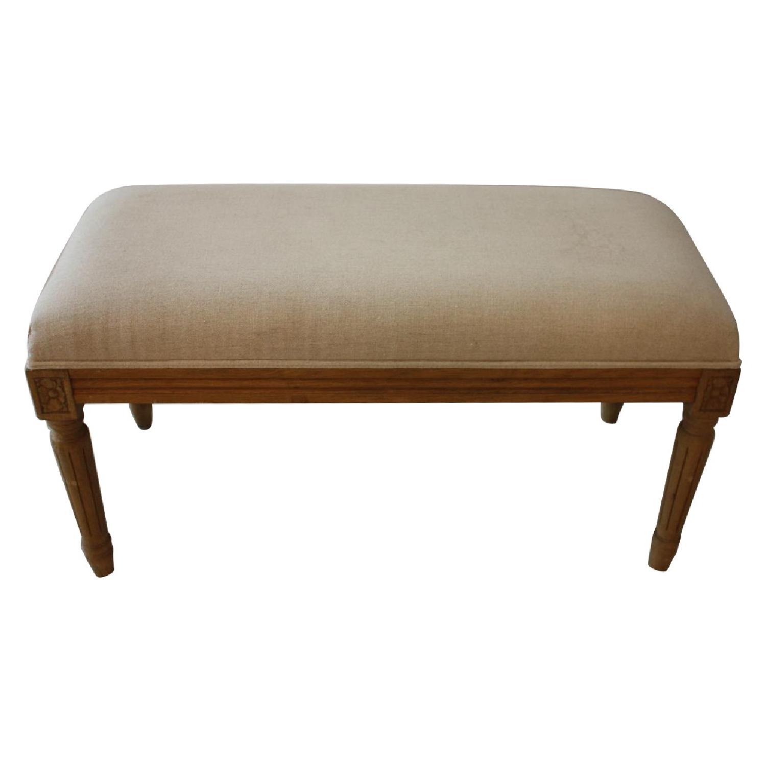 Restoration Hardware Antoinette Upholstered Bench - image-0