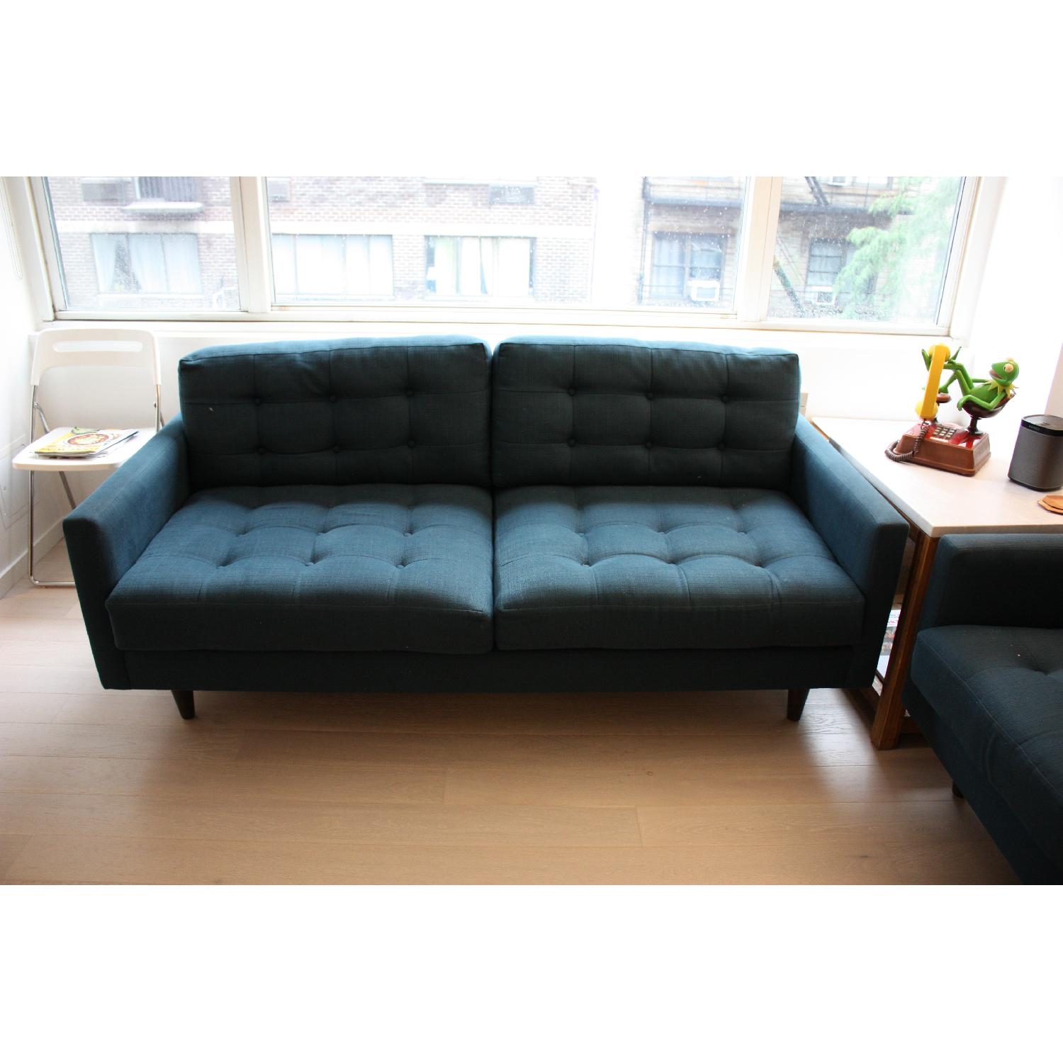 Thrive Furniture Mid-Century Tufted Apartment Size Sofa - image-1