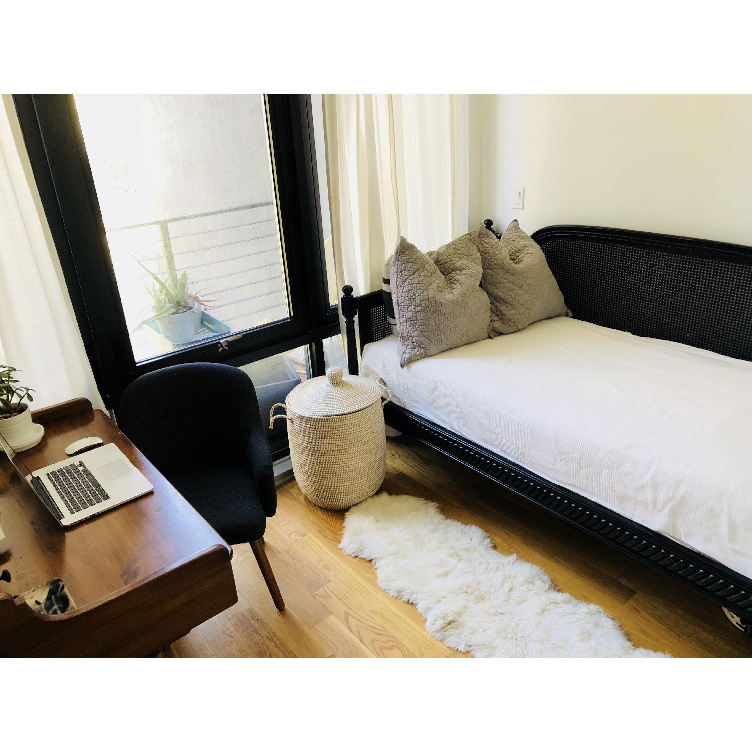 Ballard Designs Louis Black Cane Daybed - image-1