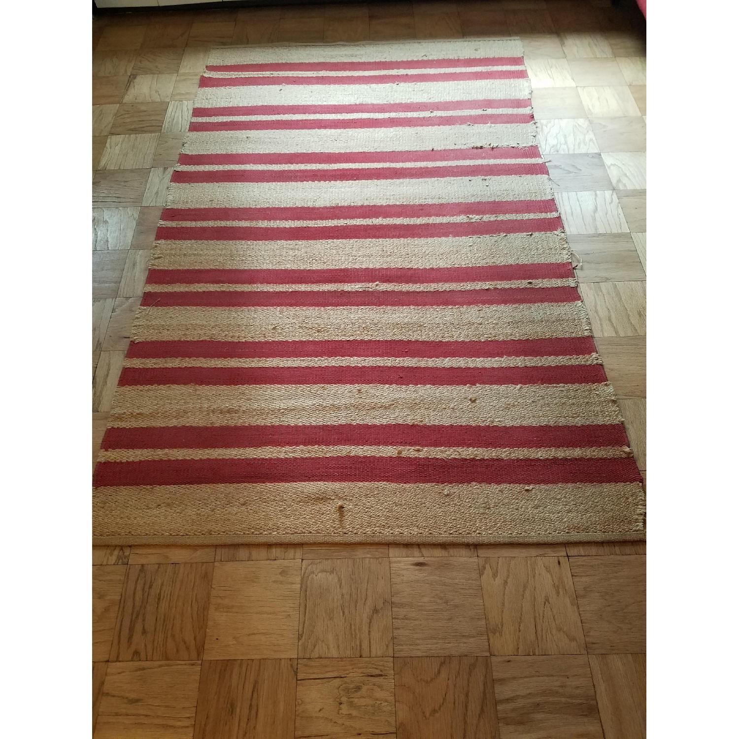 Pottery Barn Chindi Striped Jute Area Rug - image-1