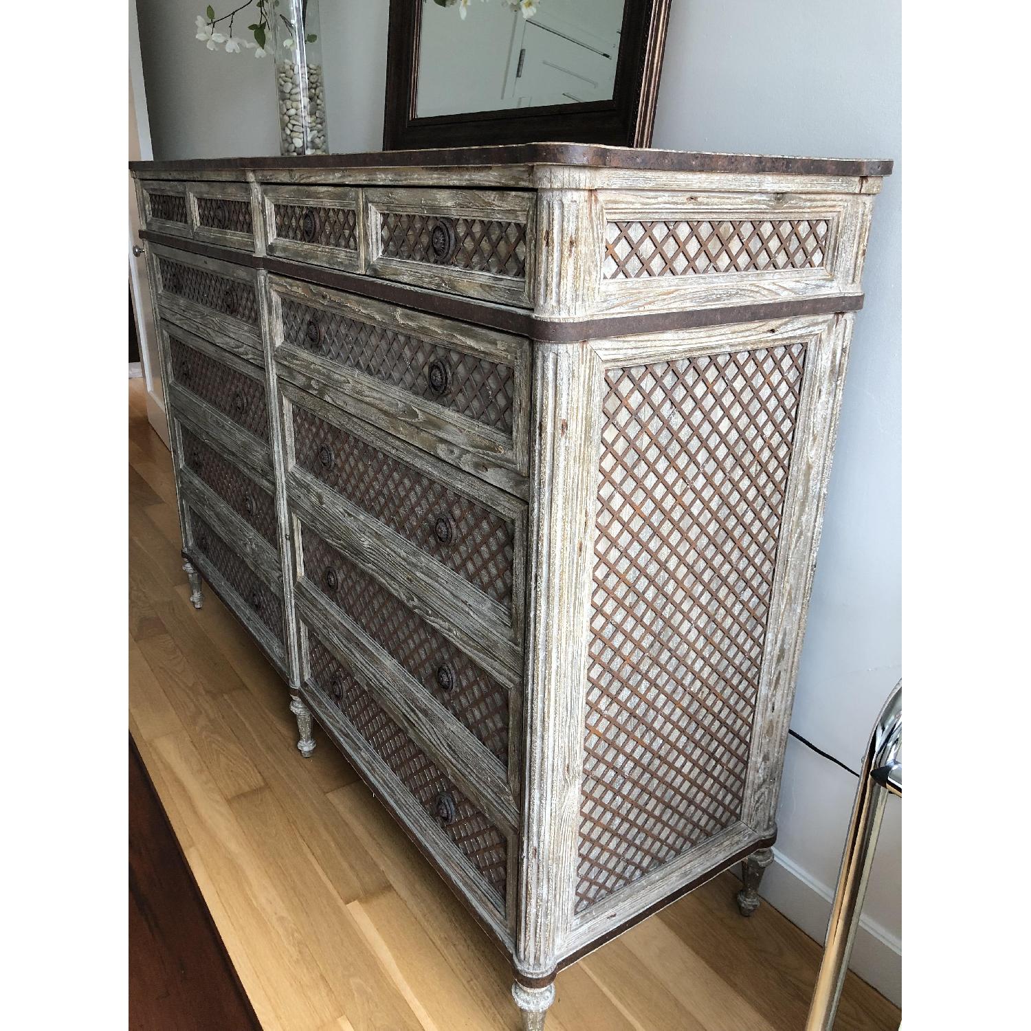 Restoration Hardware Louis XVI Treillage 12-Drawer Dresser - image-2