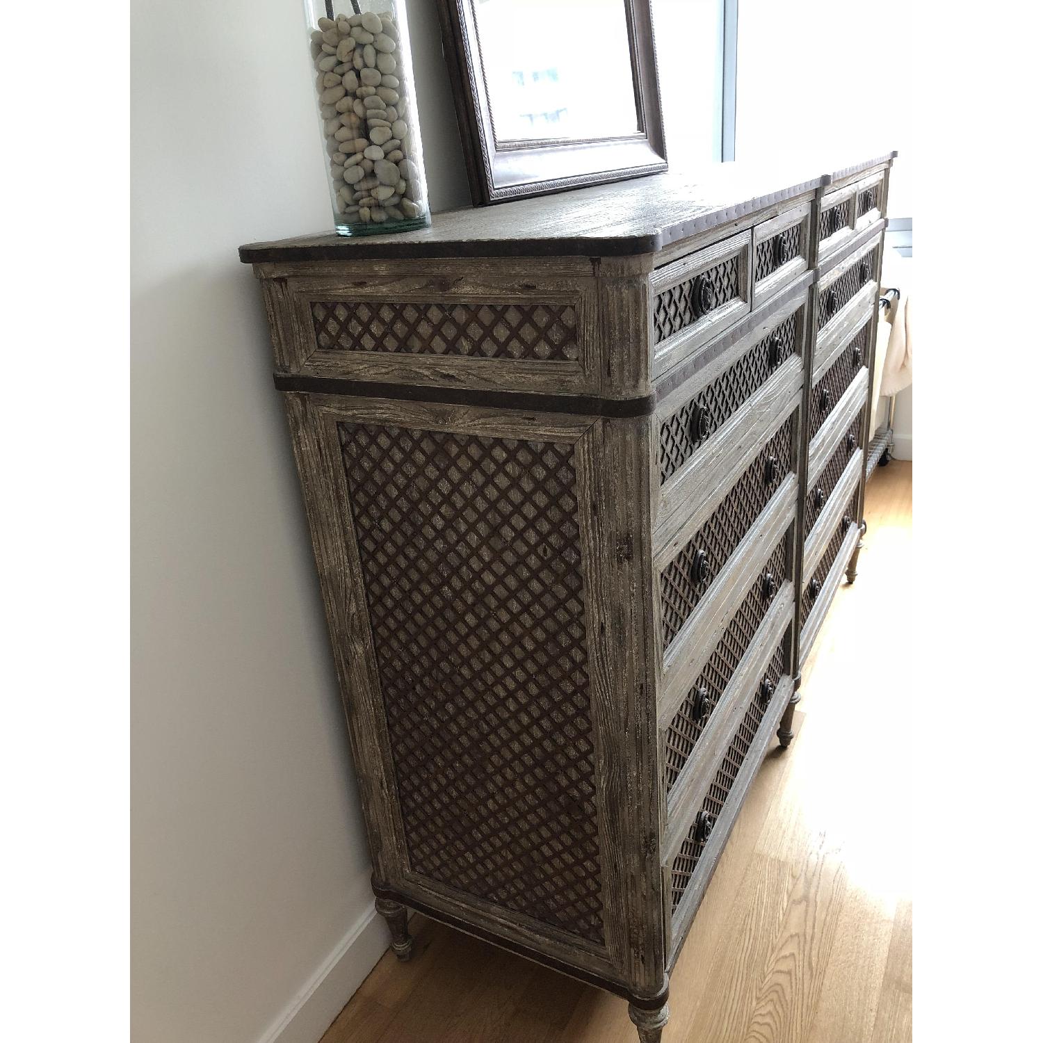 Restoration Hardware Louis XVI Treillage 12-Drawer Dresser - image-3
