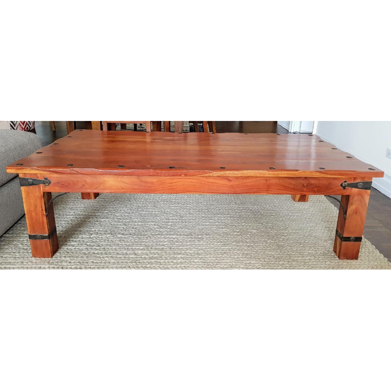 Solid Wood African Mahogany Coffee Table - image-1