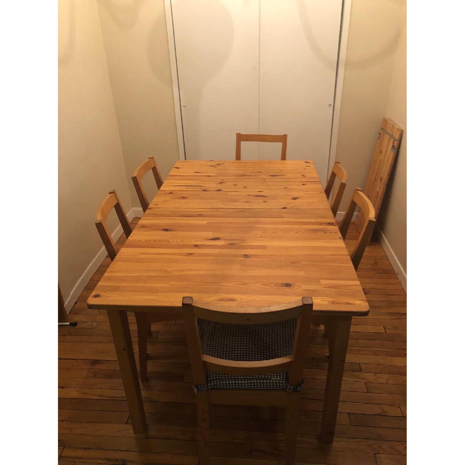 Ikea Dining Table w/ 6 Chairs - image-2