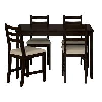 Ikea Lerhamn Dining Table w/ 4 Chairs - AptDeco