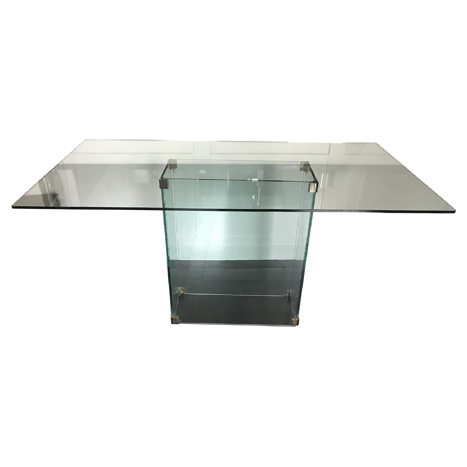 Modern Glass Dining Table - image-0