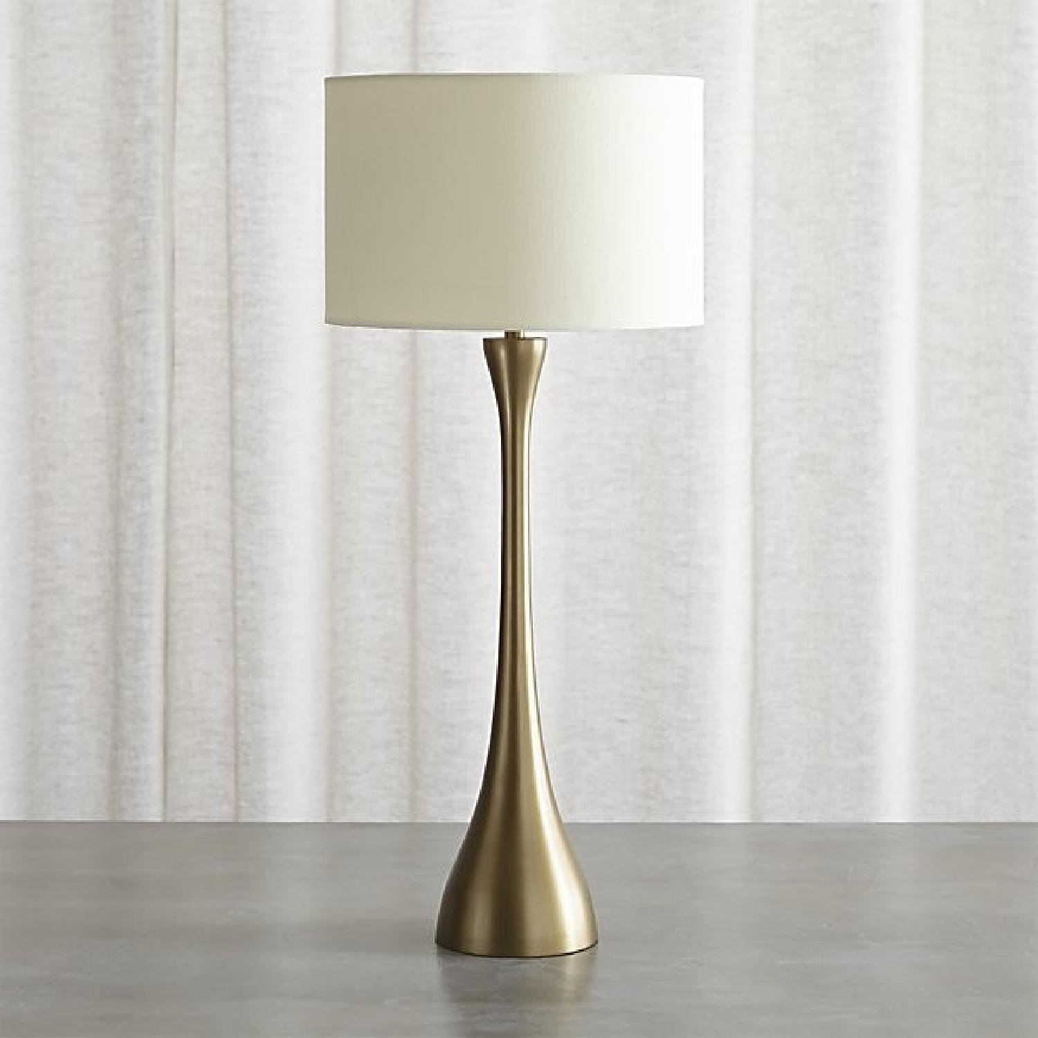 Crate & Barrel Melrose Brass Table Lamp - image-1