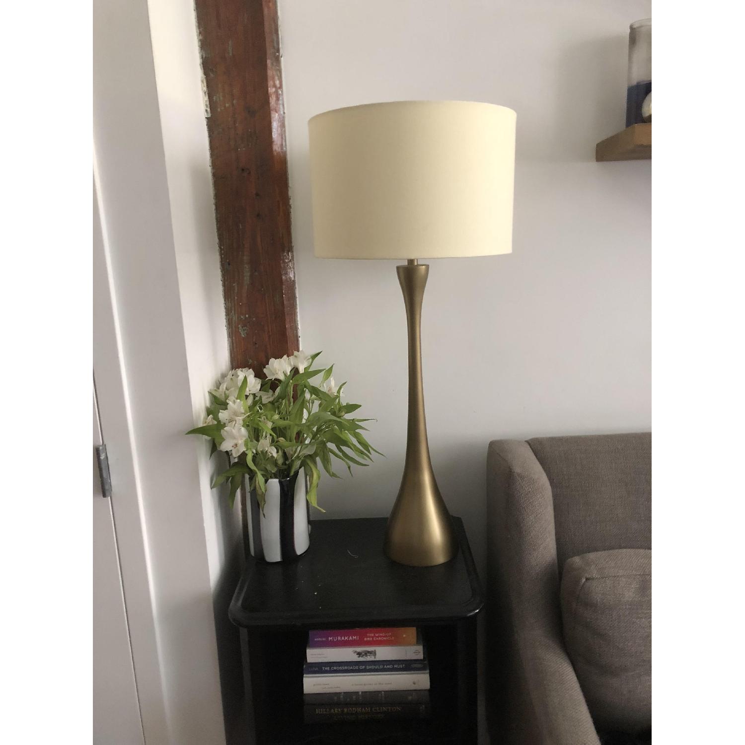 Crate & Barrel Melrose Brass Table Lamp - image-2