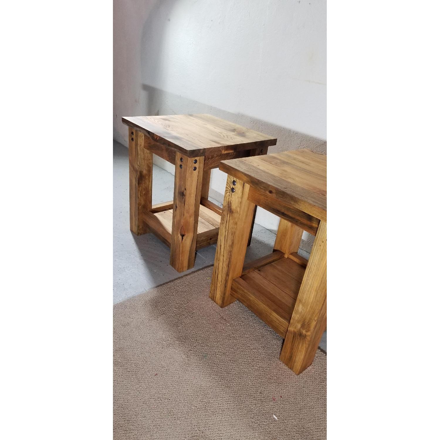 Wood Coffee Table + 2 Side Tables AptDeco