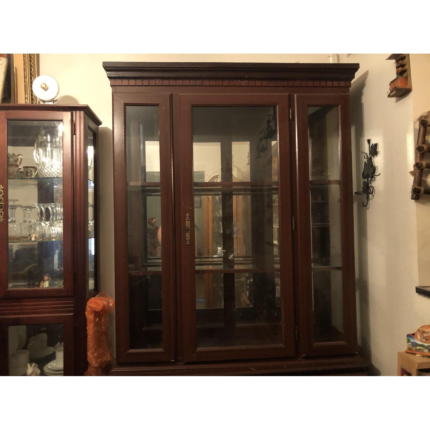 Cherry Wood China Cabinet - image-3
