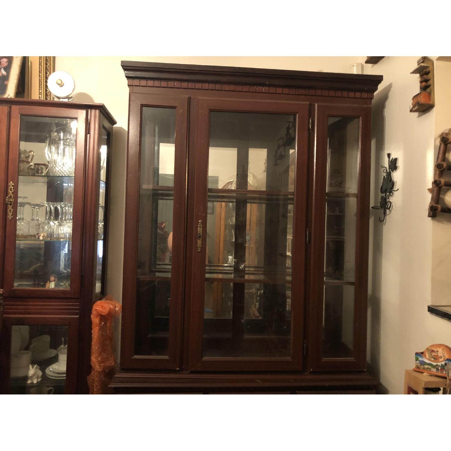 Cherry Wood China Cabinet - image-4