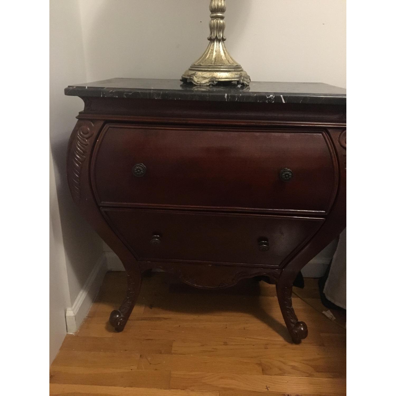 Bombay Company Marble Top Side Chest - image-2