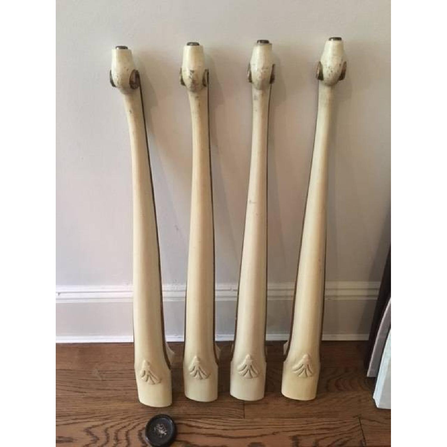 Vintage French Provincial Dining Table w/ 6 Chairs - image-4