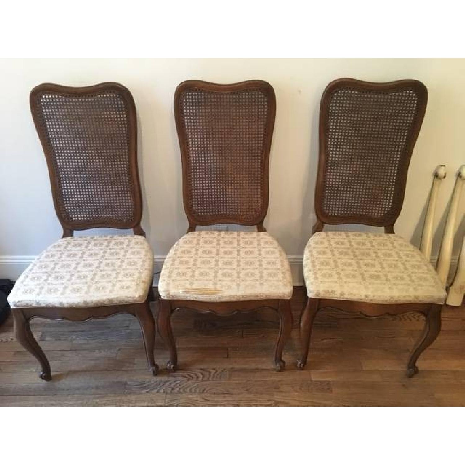 Vintage French Provincial Dining Table w/ 6 Chairs - image-5