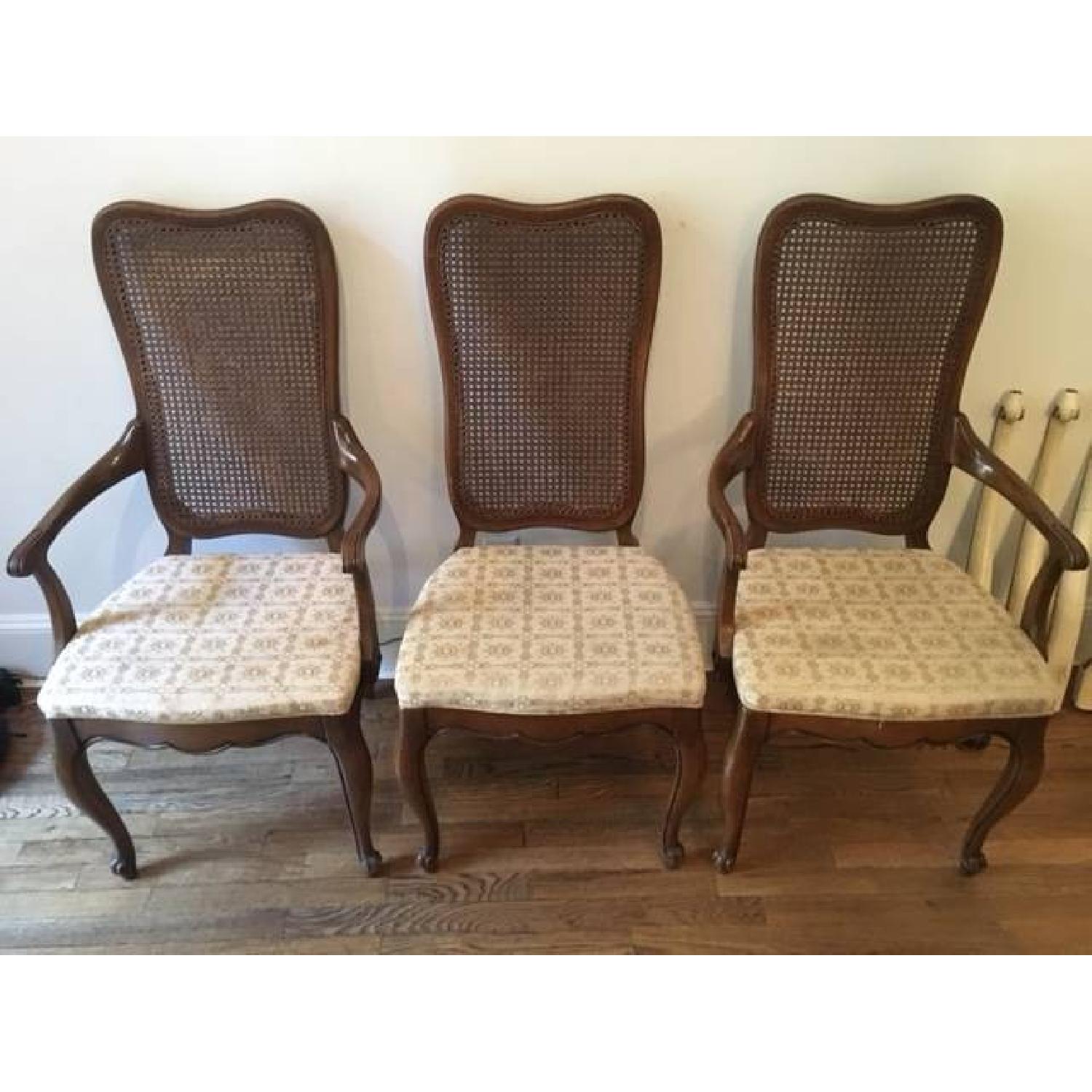 Vintage French Provincial Dining Table w/ 6 Chairs - image-8