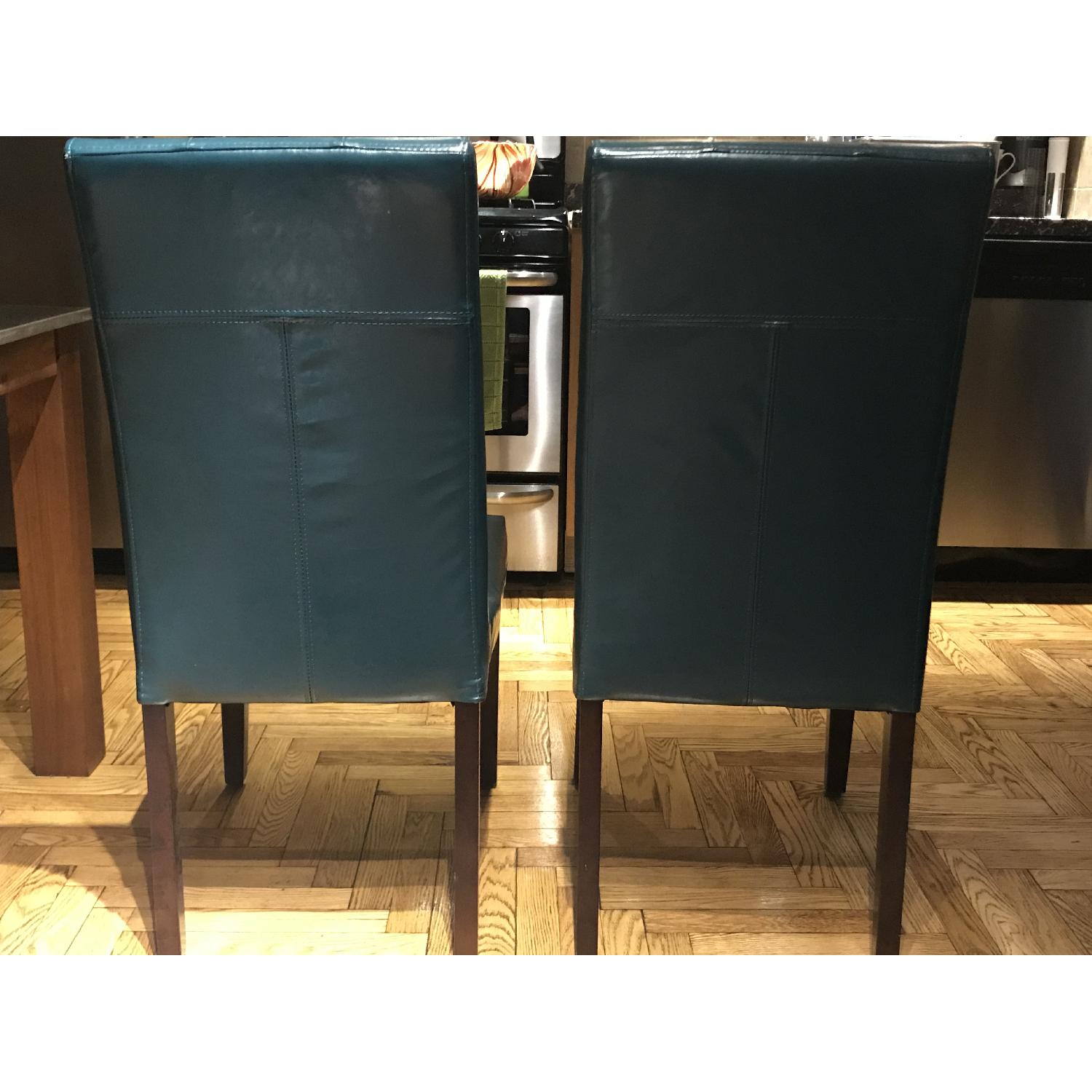 Pier 1 Mason Collection Teal Dining Chairs - image-1