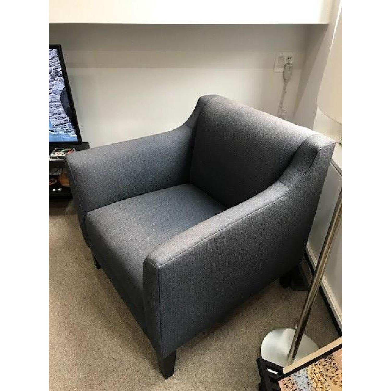 Crate & Barrel Margot Upholstered Sofa + Chair - image-9