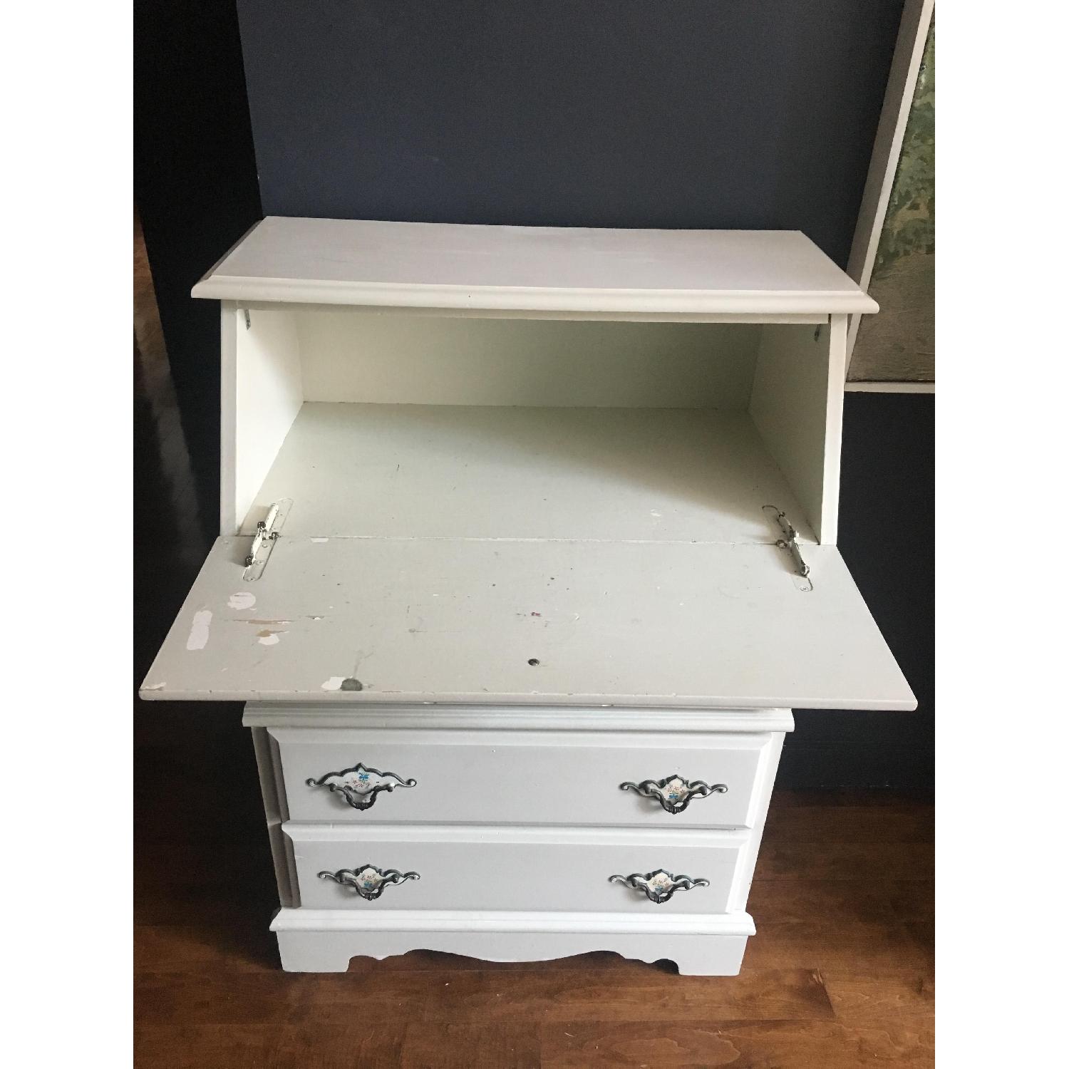 Vintage Shabby Chic Secretary Desk w/  Drawers - image-2