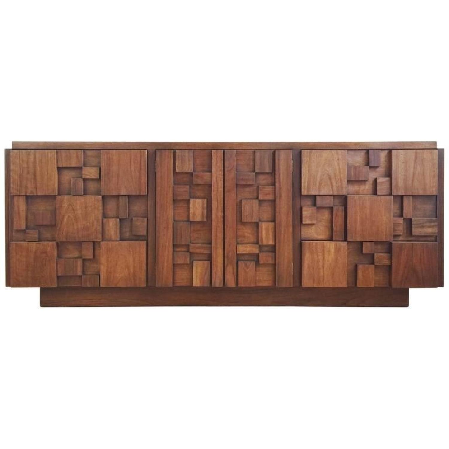 Lane Brutalist Mid Century Modern Dresser - image-0