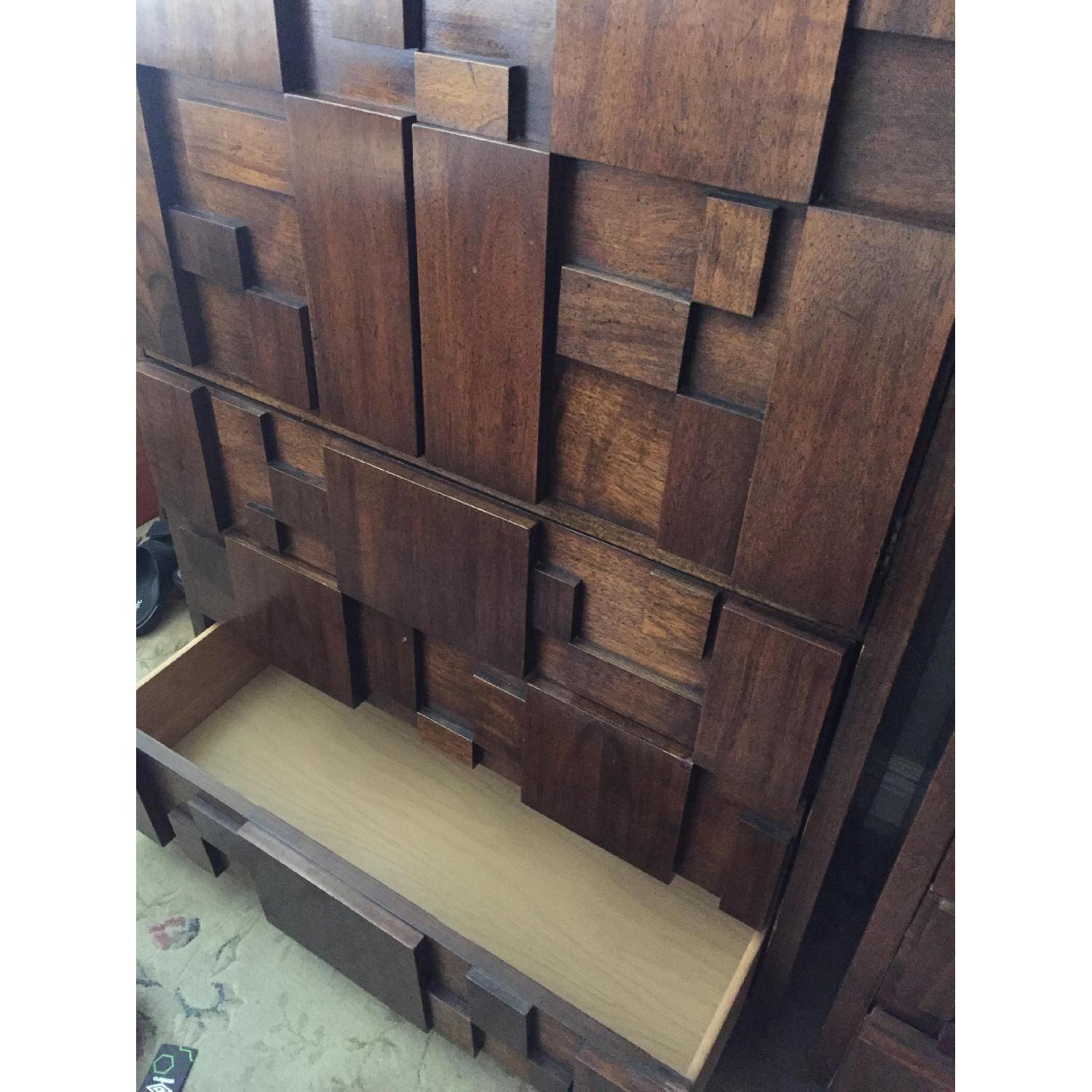 Lane Brutalist Mid Century Modern Armoire - image-2