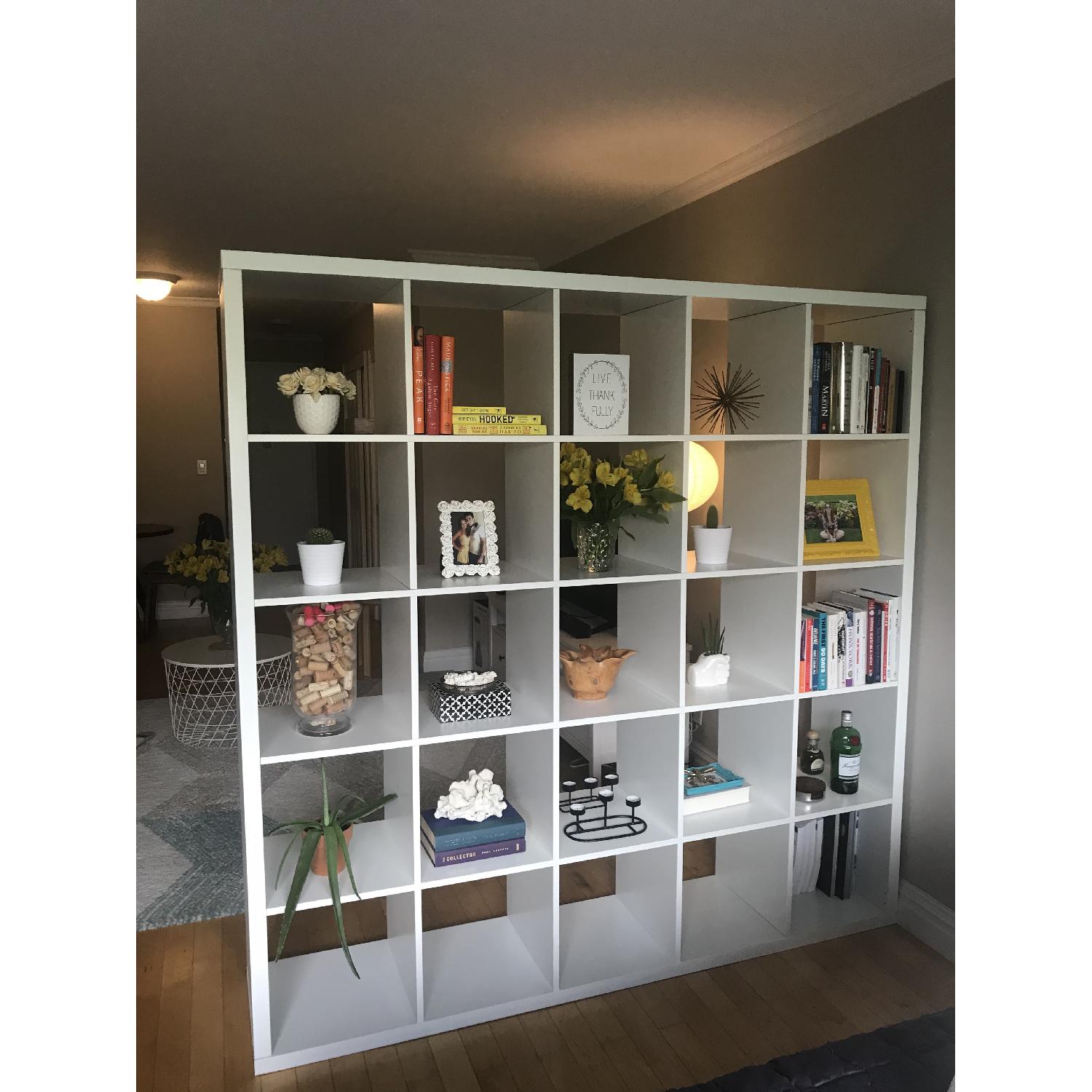 Ikea Kallax White Shelving Unit AptDeco