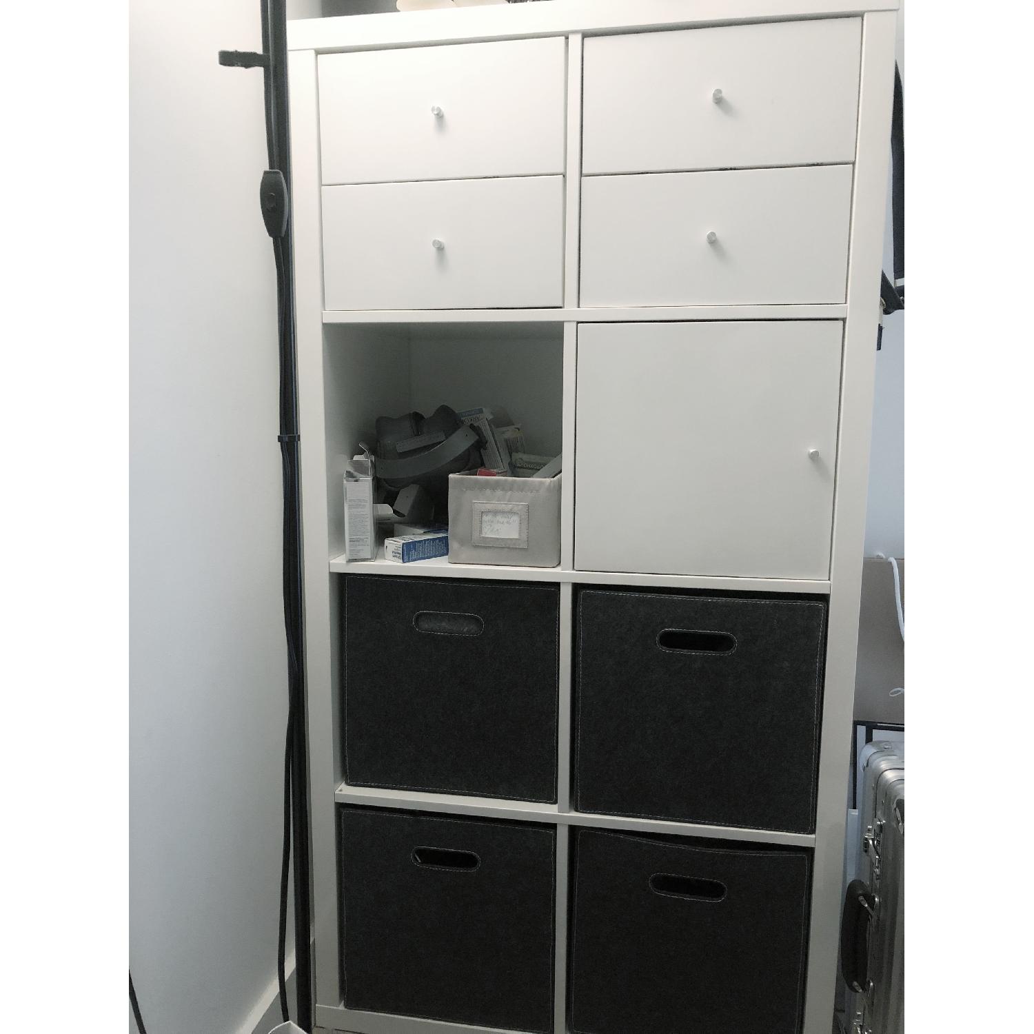 Ikea Kallax White Shelving Unit - image-1