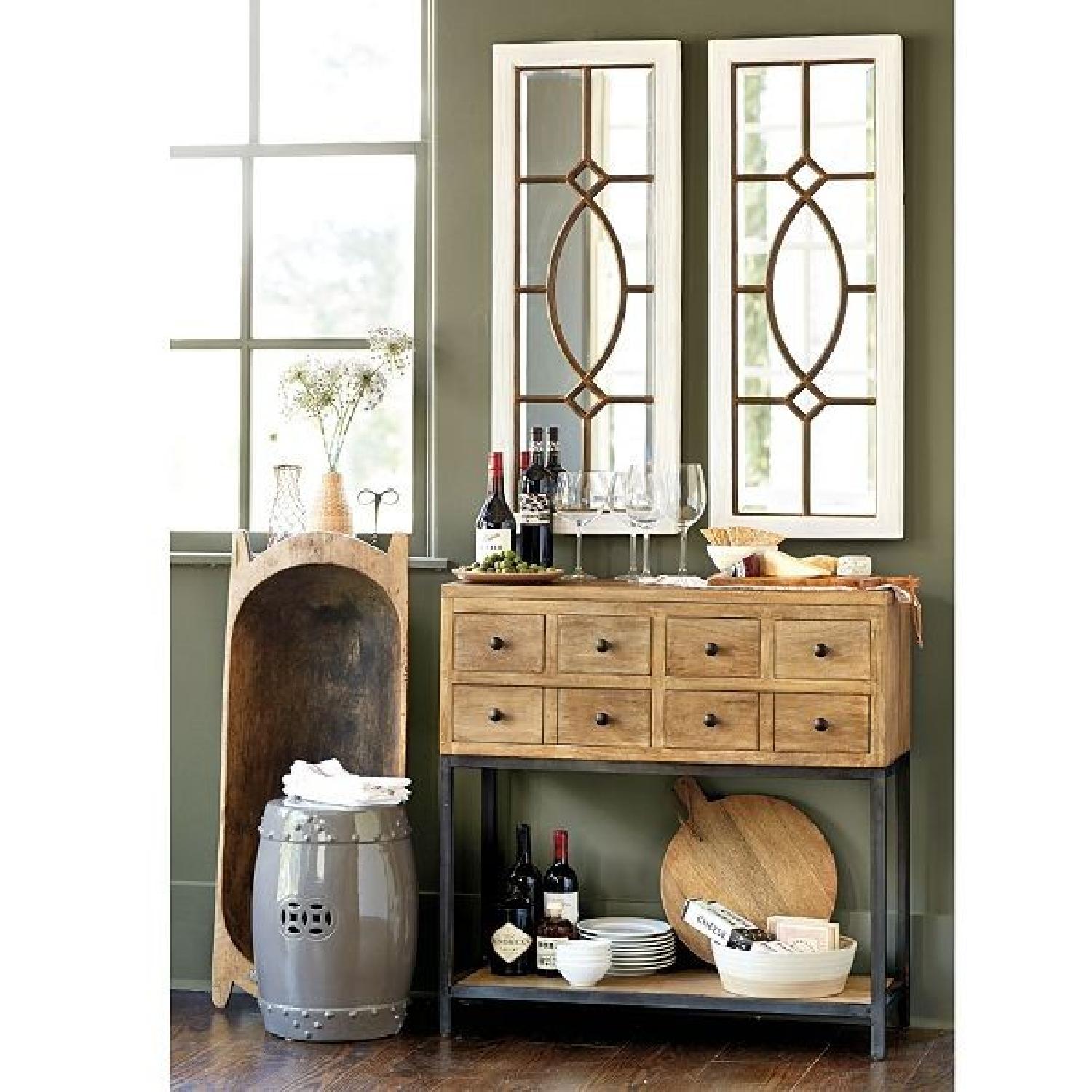 Ballard Design District Garden Mirrors in Weathered White - image-3