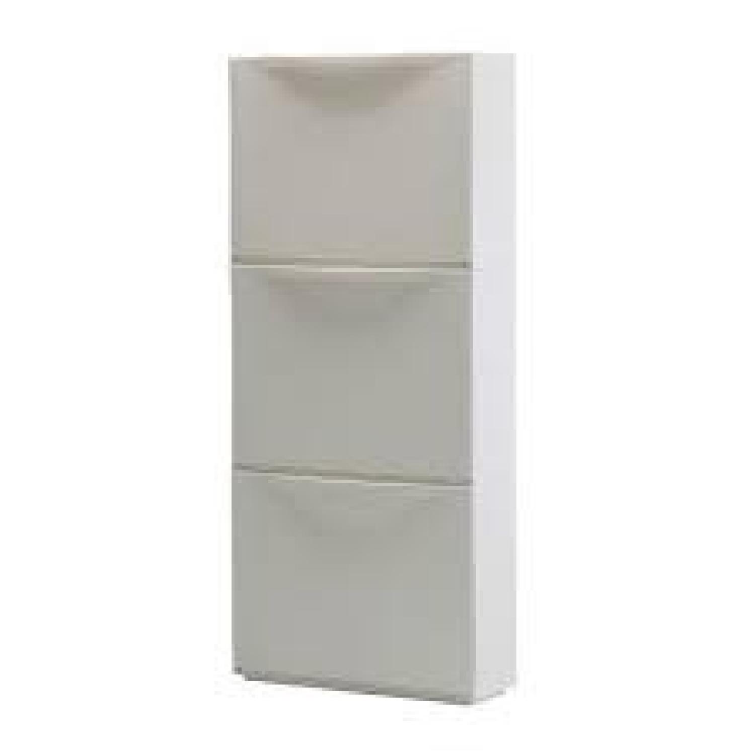 Ikea Trones 3 Drawer Shoe Storage Cabinets - image-0