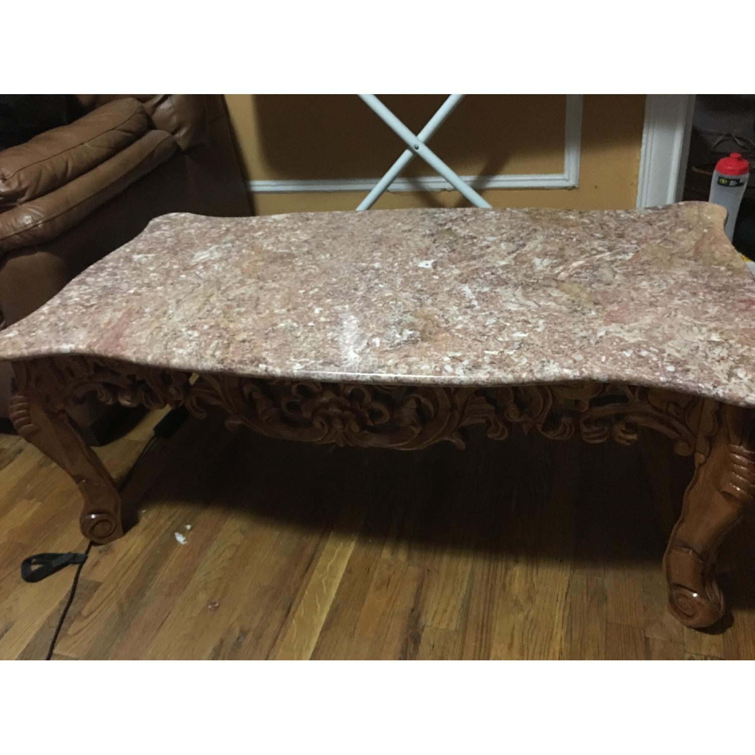 Marble Top Coffee Table - image-2
