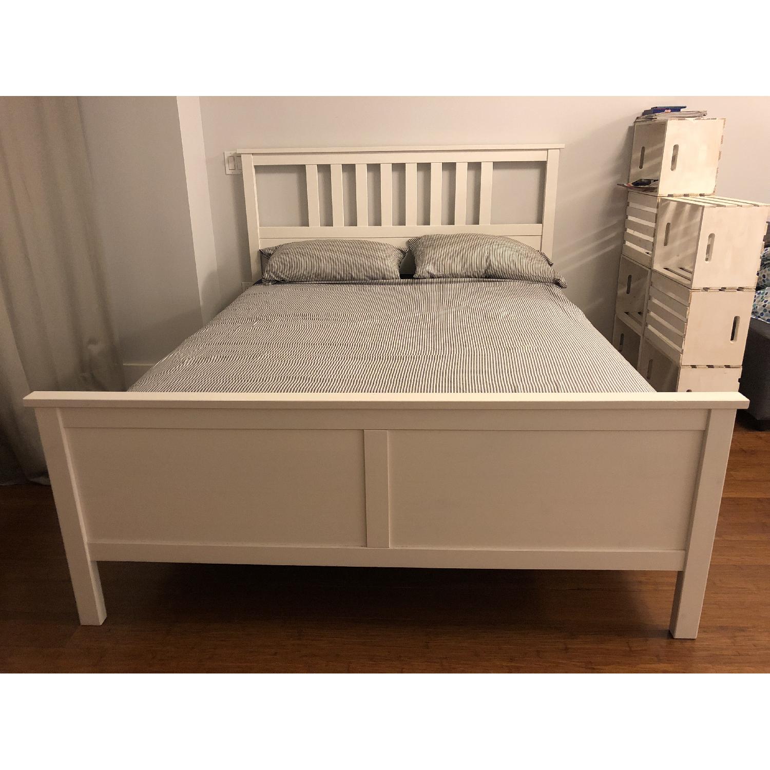 Ikea Hemnes Queen Bed Frame in White - image-2