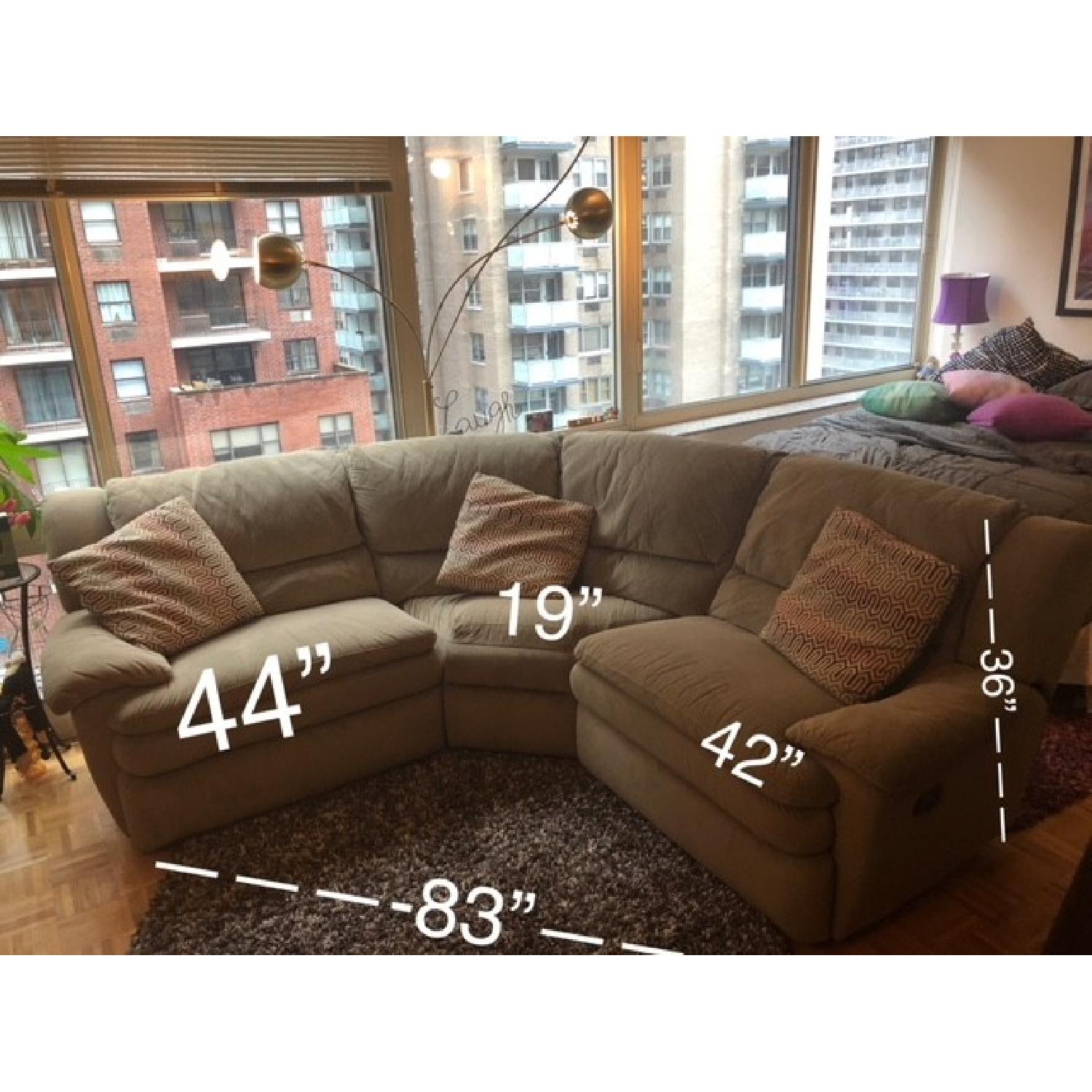 Bob's Pacifica Sectional Sofa w/ 2 Reclining Seats - image-1