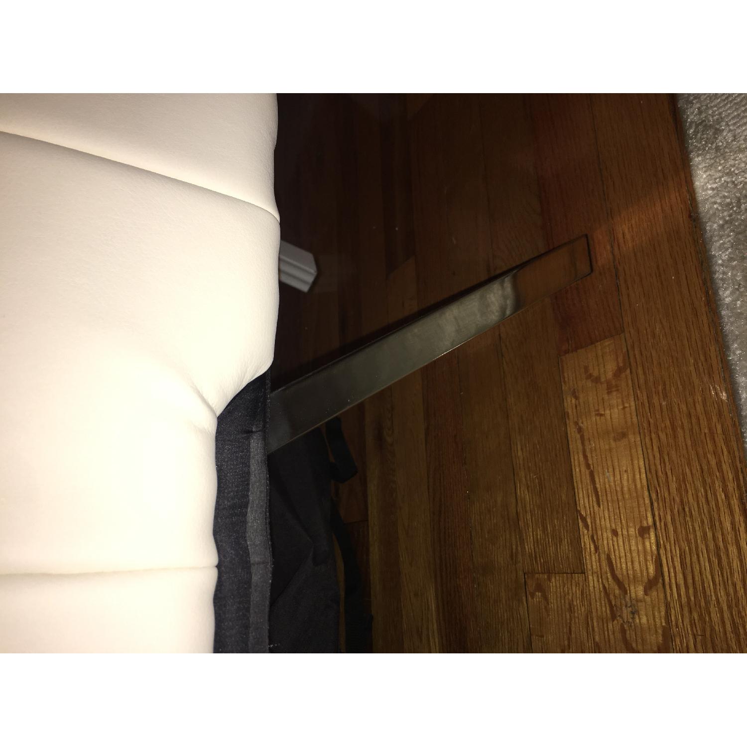 DHP Emily Split-Back Faux Leather Futon in Vanilla - image-5