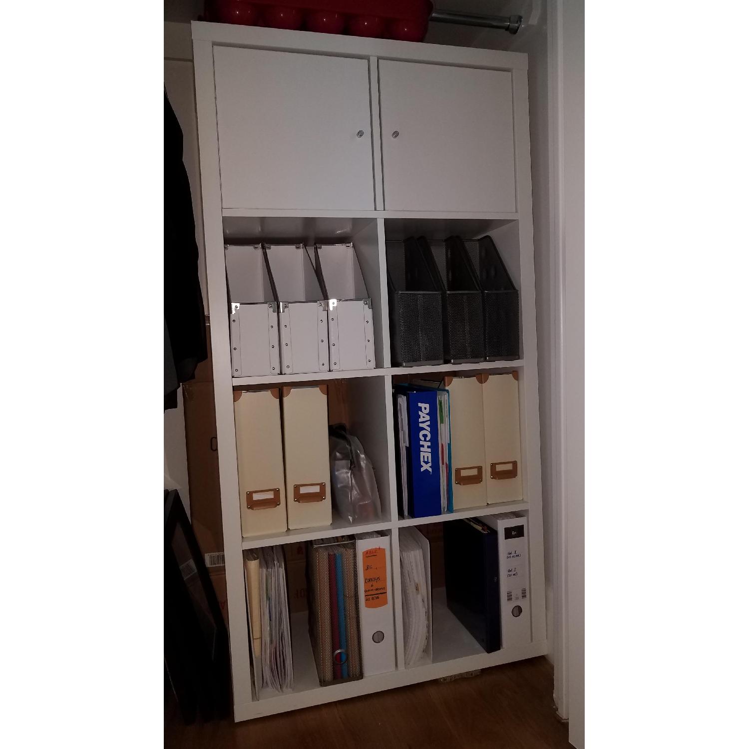 Ikea Kallax White Shelving Unit - image-1
