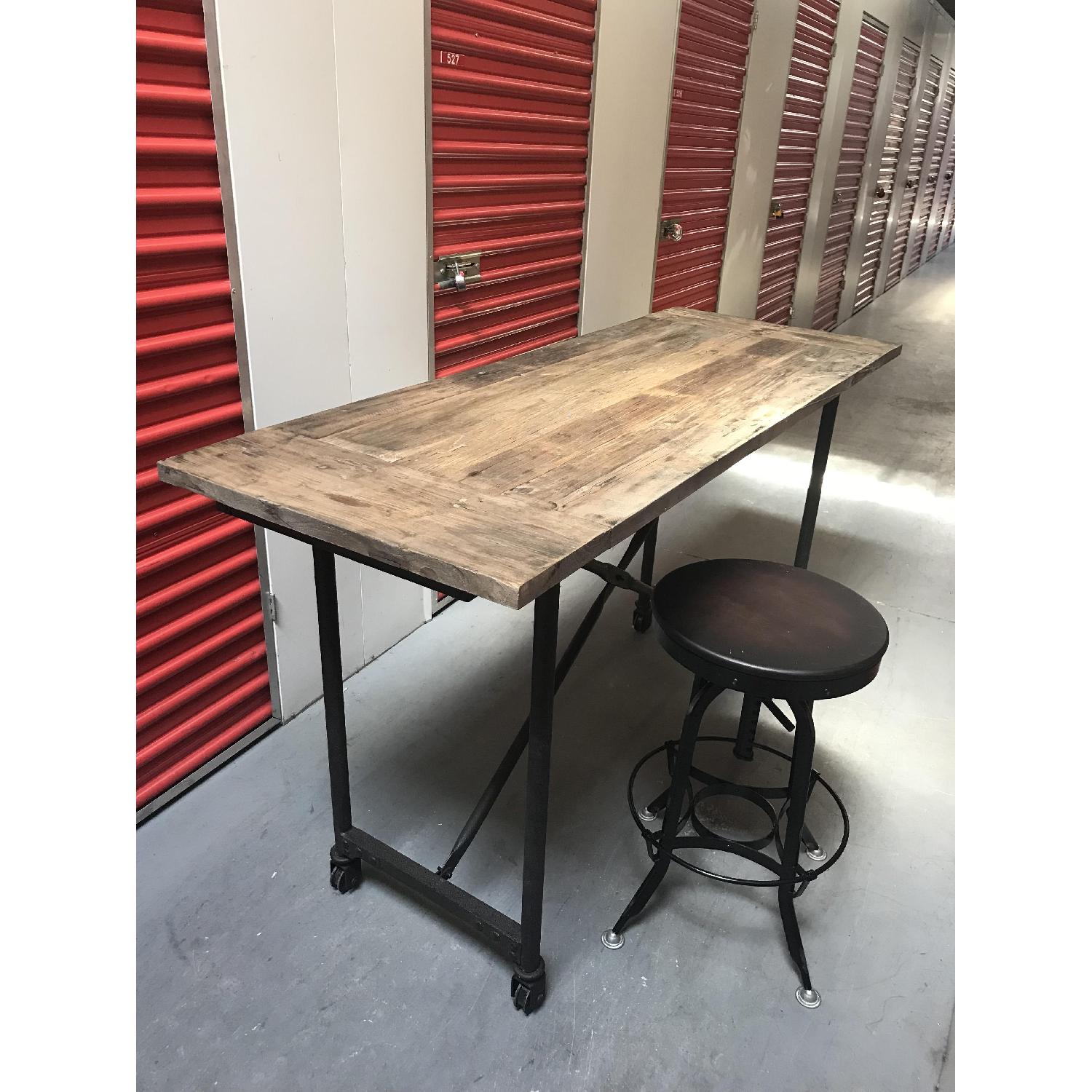 Restoration Hardware Flatiron Bar Table AptDeco