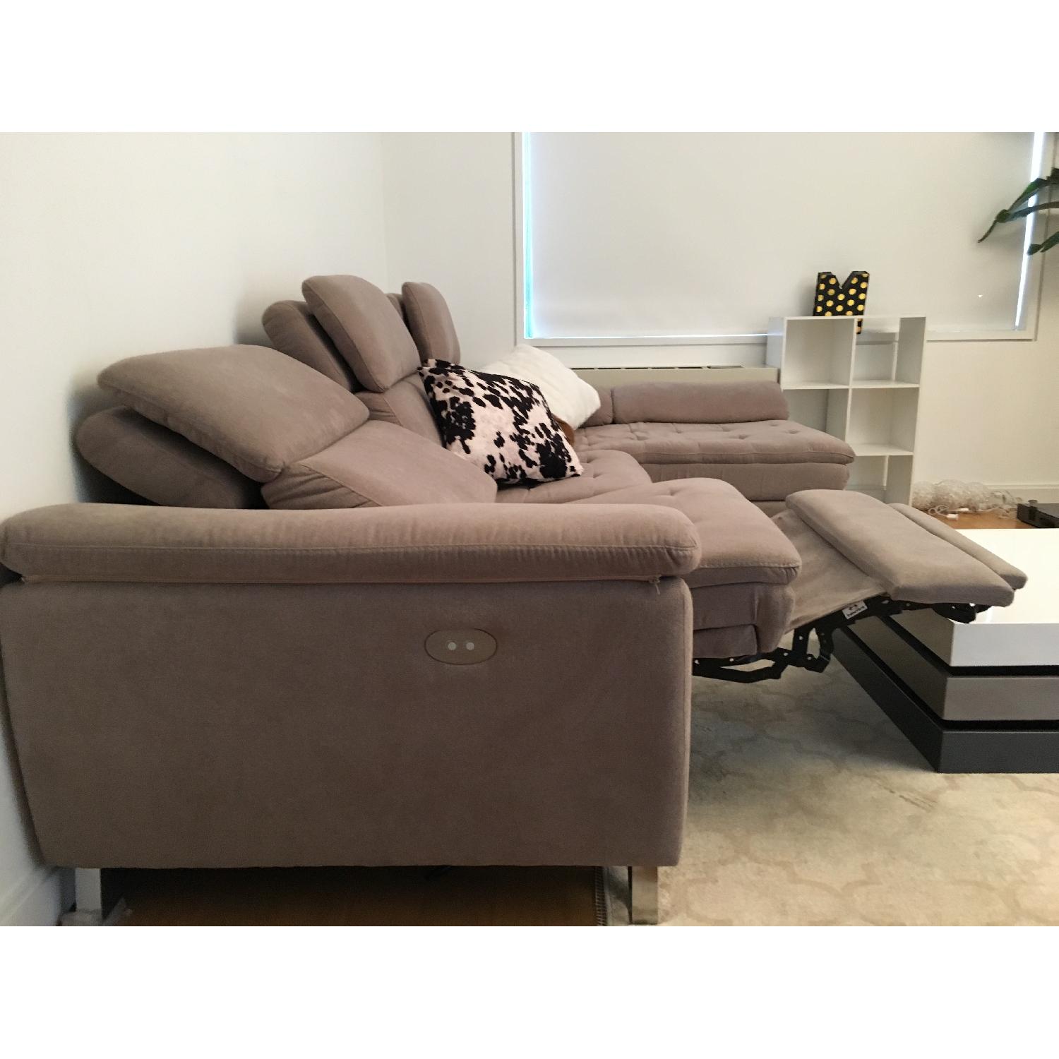 Modern 3-Piece Sectional Sofa w/ Electric Recliner - image-4