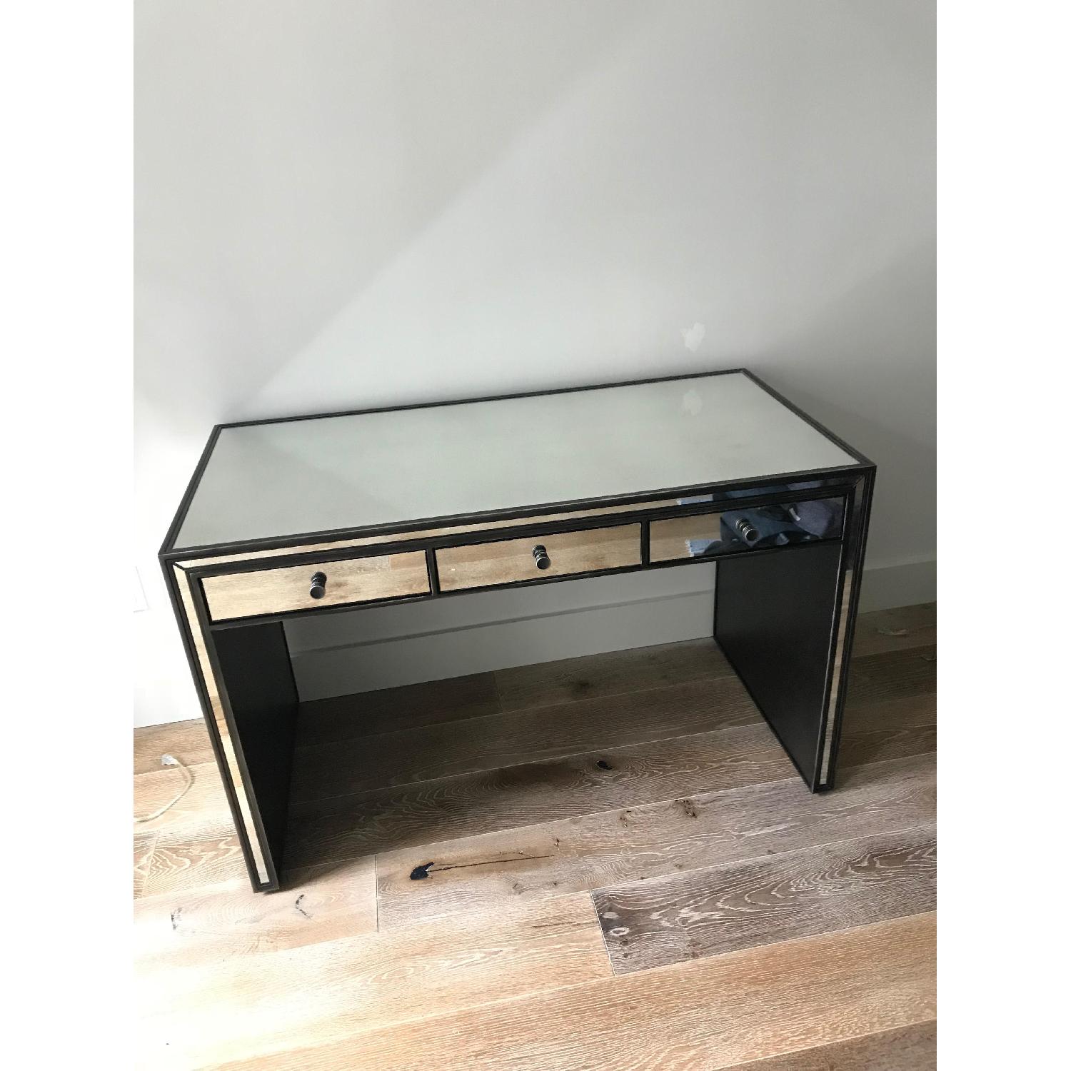 Restoration Hardware Strand Mirrored Desk - image-1