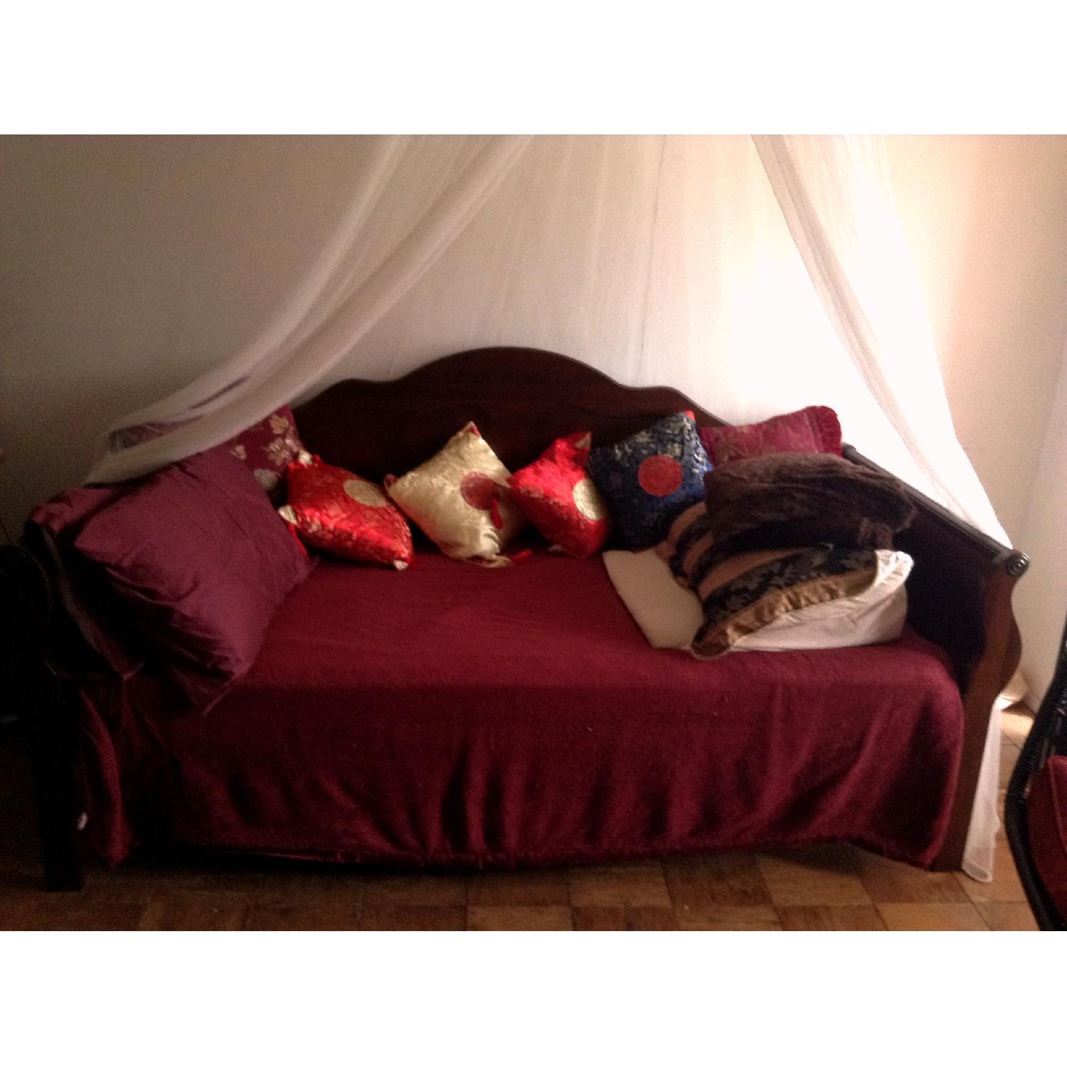 Sleepy's Wood Frame Sleigh Style Daybed - image-1