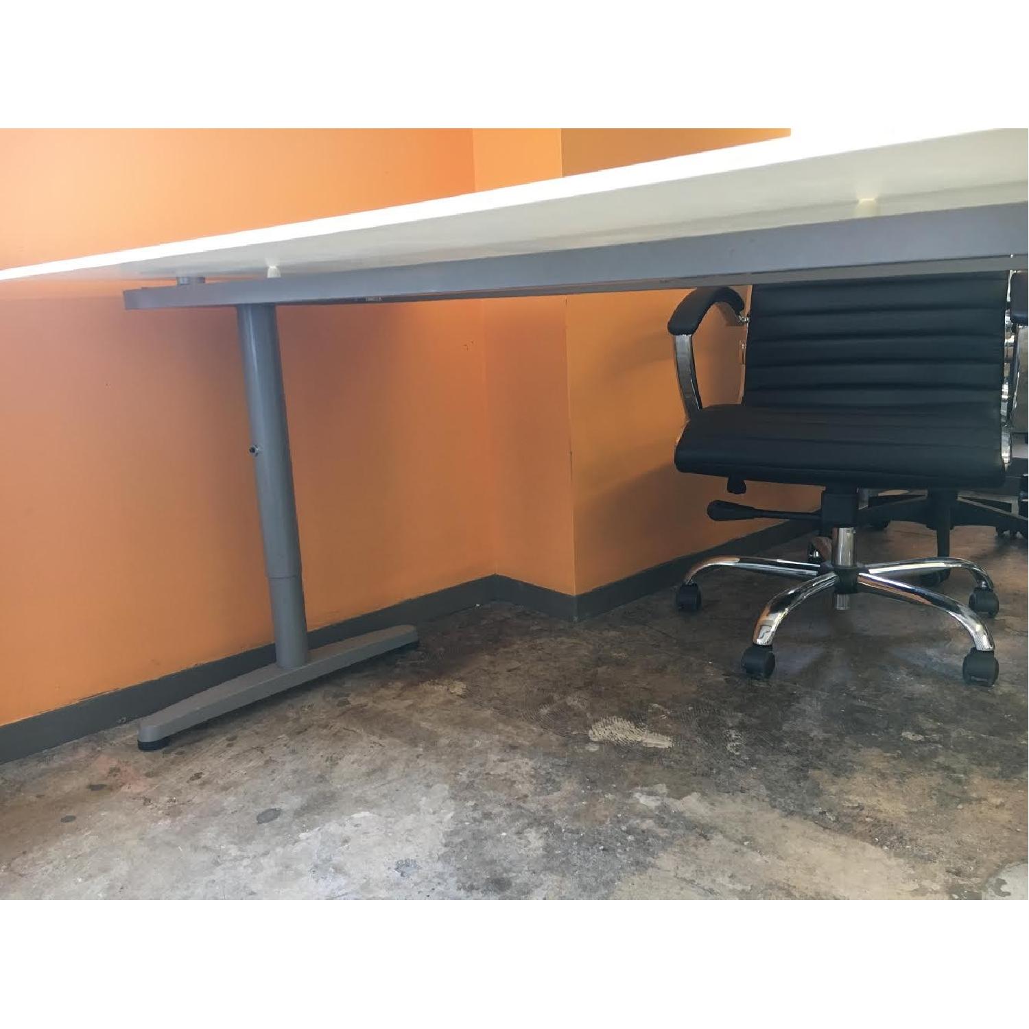 Ikea Adjustable-Height Glass Top Desk - image-3