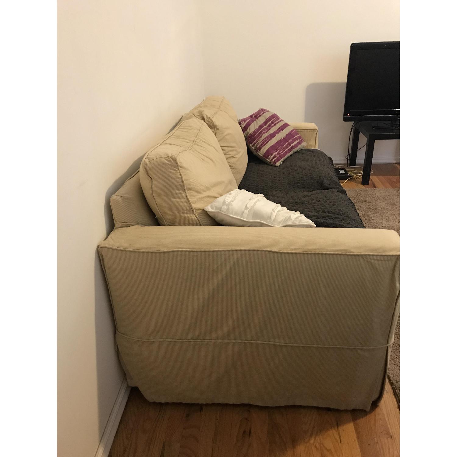 Arhaus Slipcovered Apartment Size Sofa - image-2