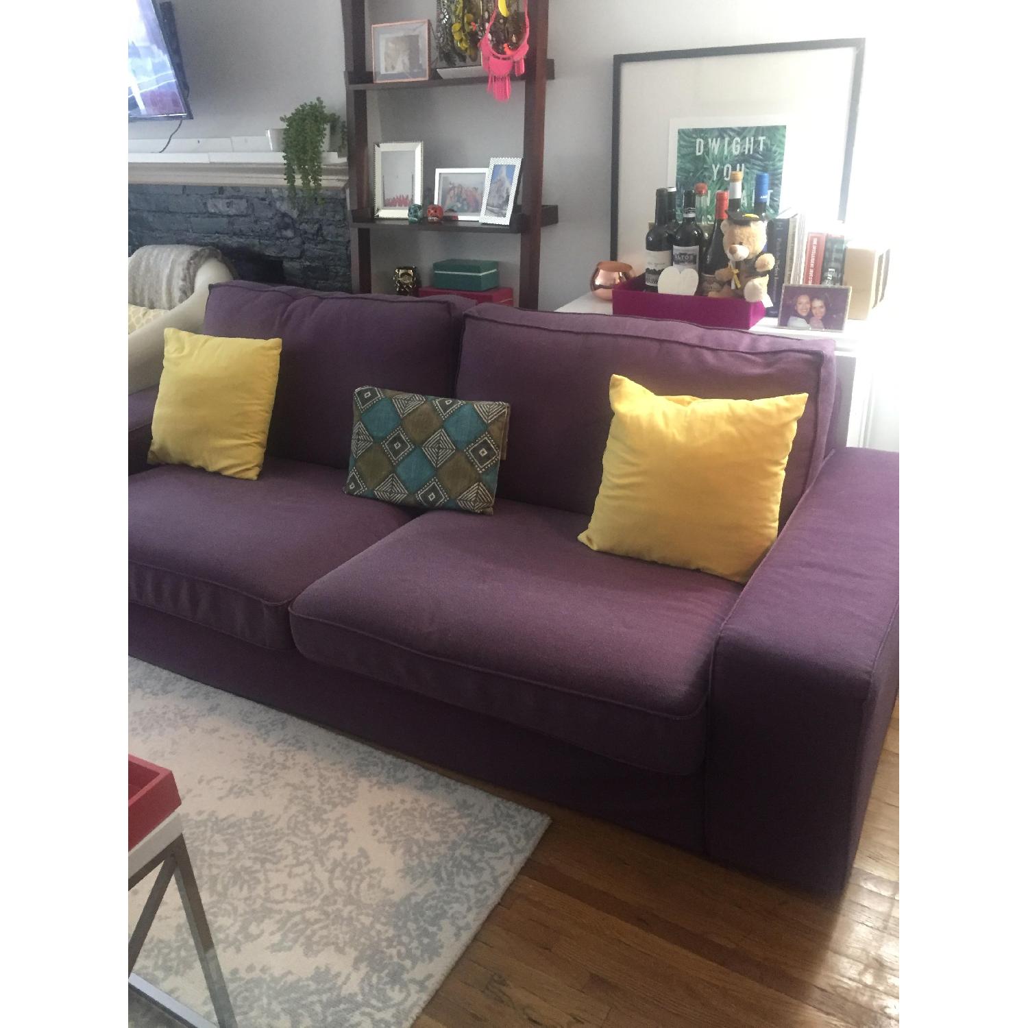 Ikea Kivik Dansbo Purple Red-Lilac Sofa - image-4