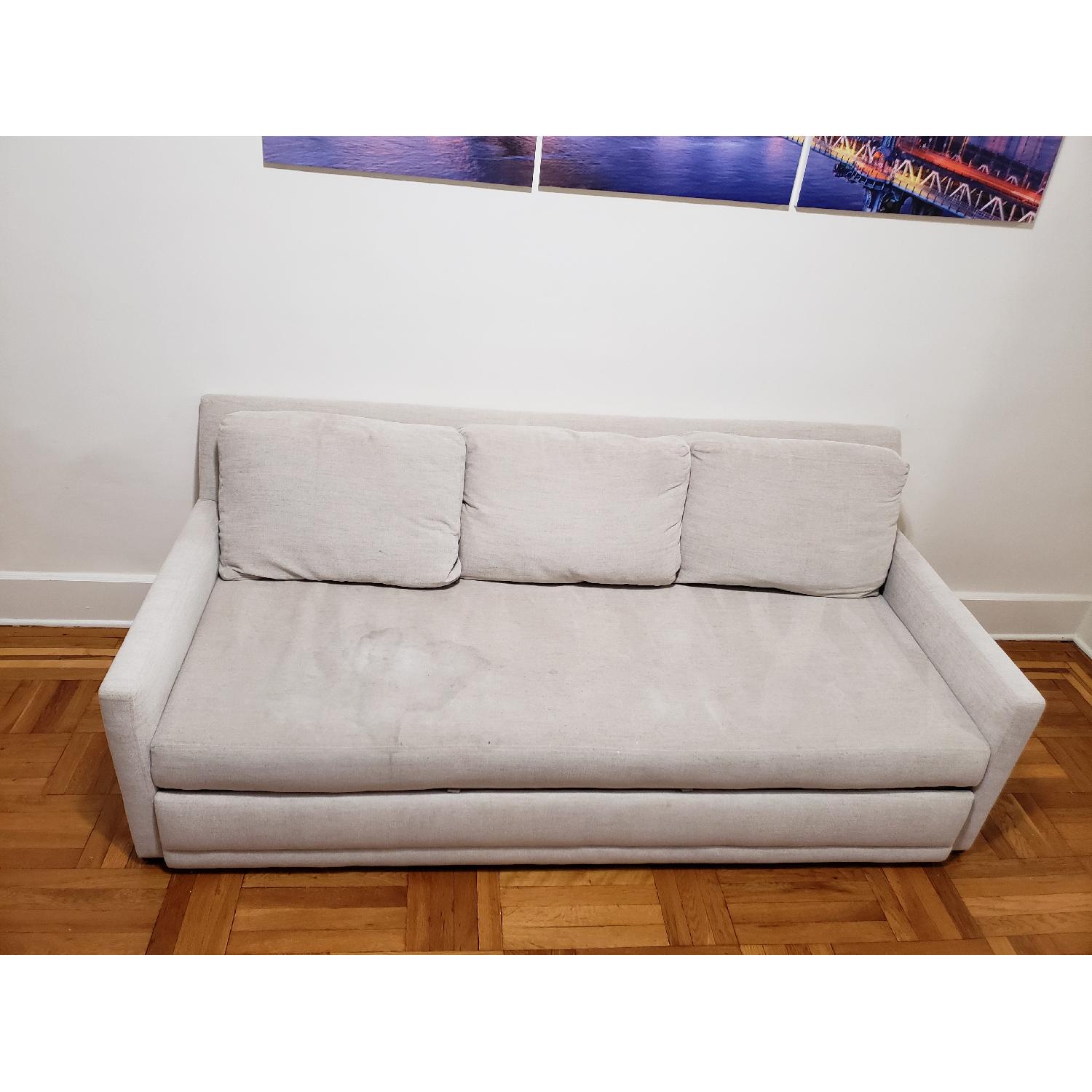 Crate & Barrel Reston Queen Trundle Sleeper Sofa - image-1