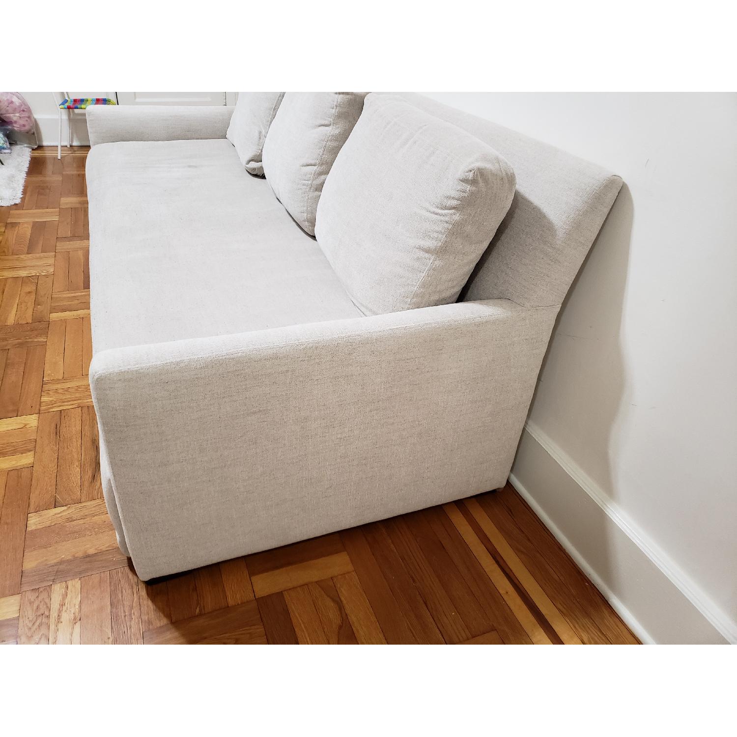 Crate & Barrel Reston Queen Trundle Sleeper Sofa - image-3