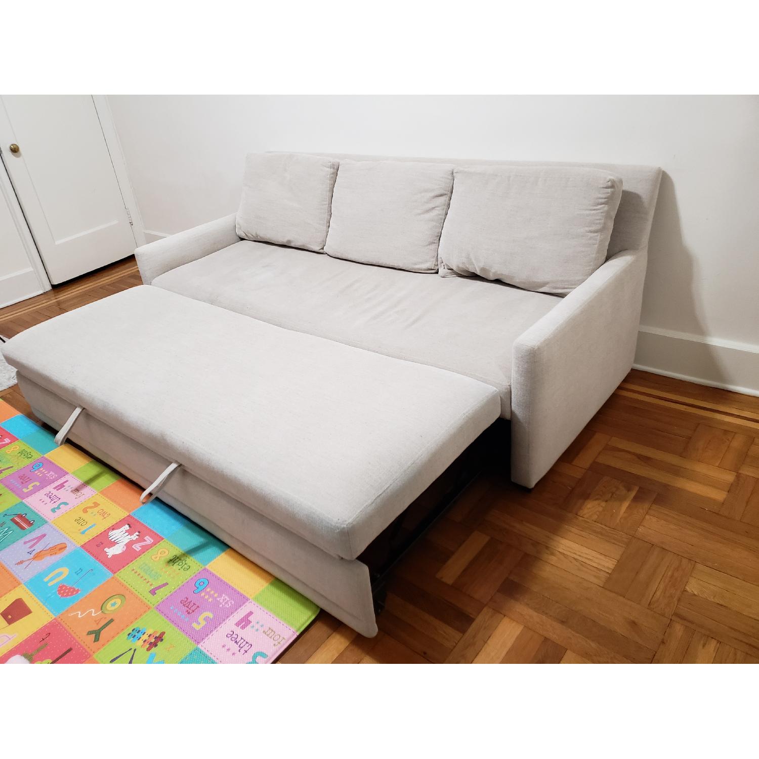 Crate & Barrel Reston Queen Trundle Sleeper Sofa - image-6