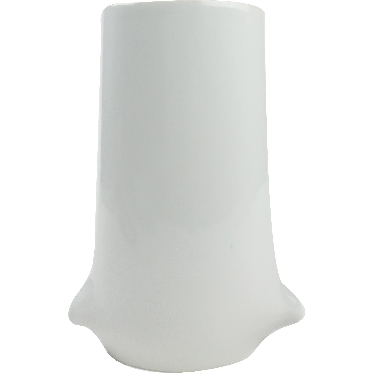 White Folded Ceramic Vase - image-2