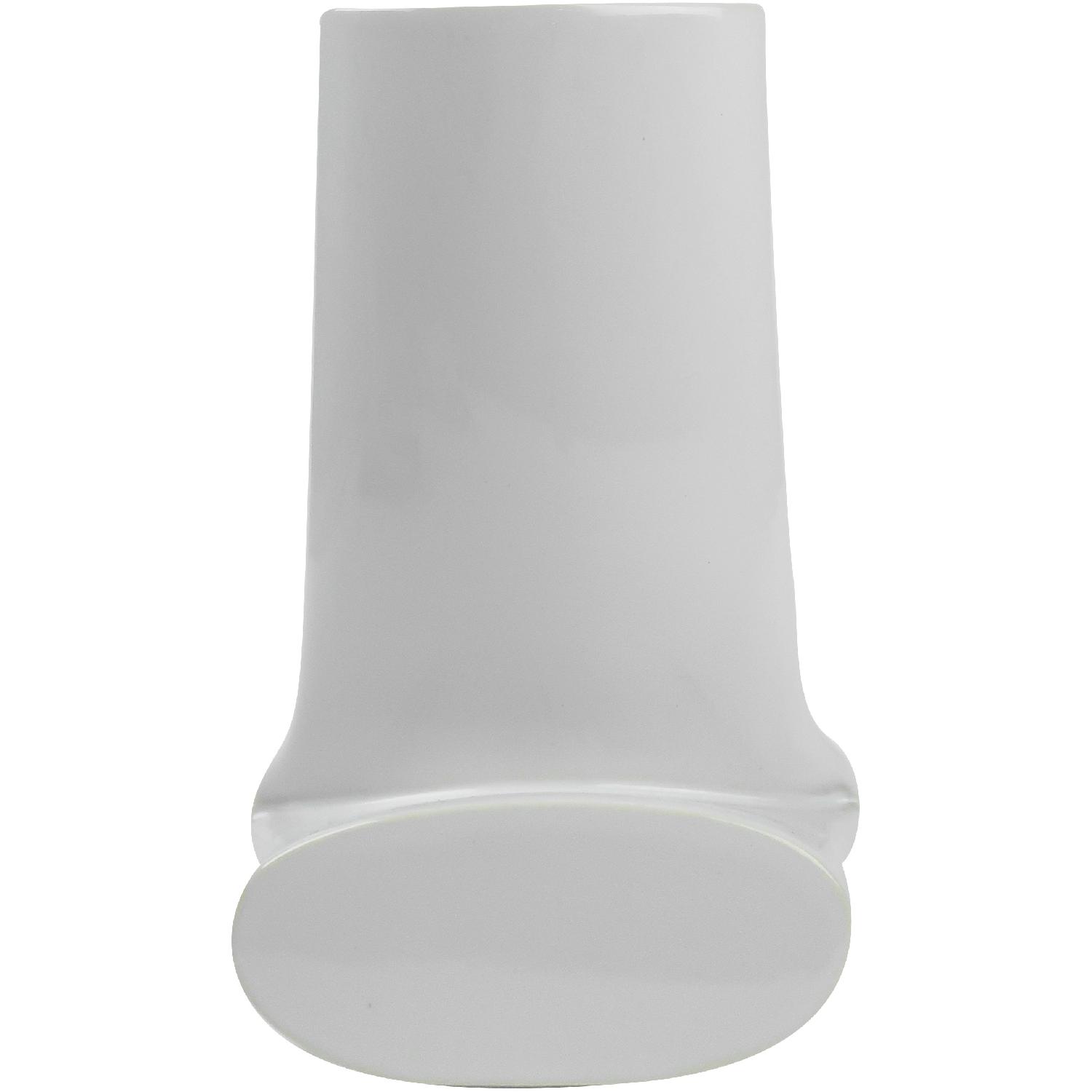 White Folded Ceramic Vase - image-5