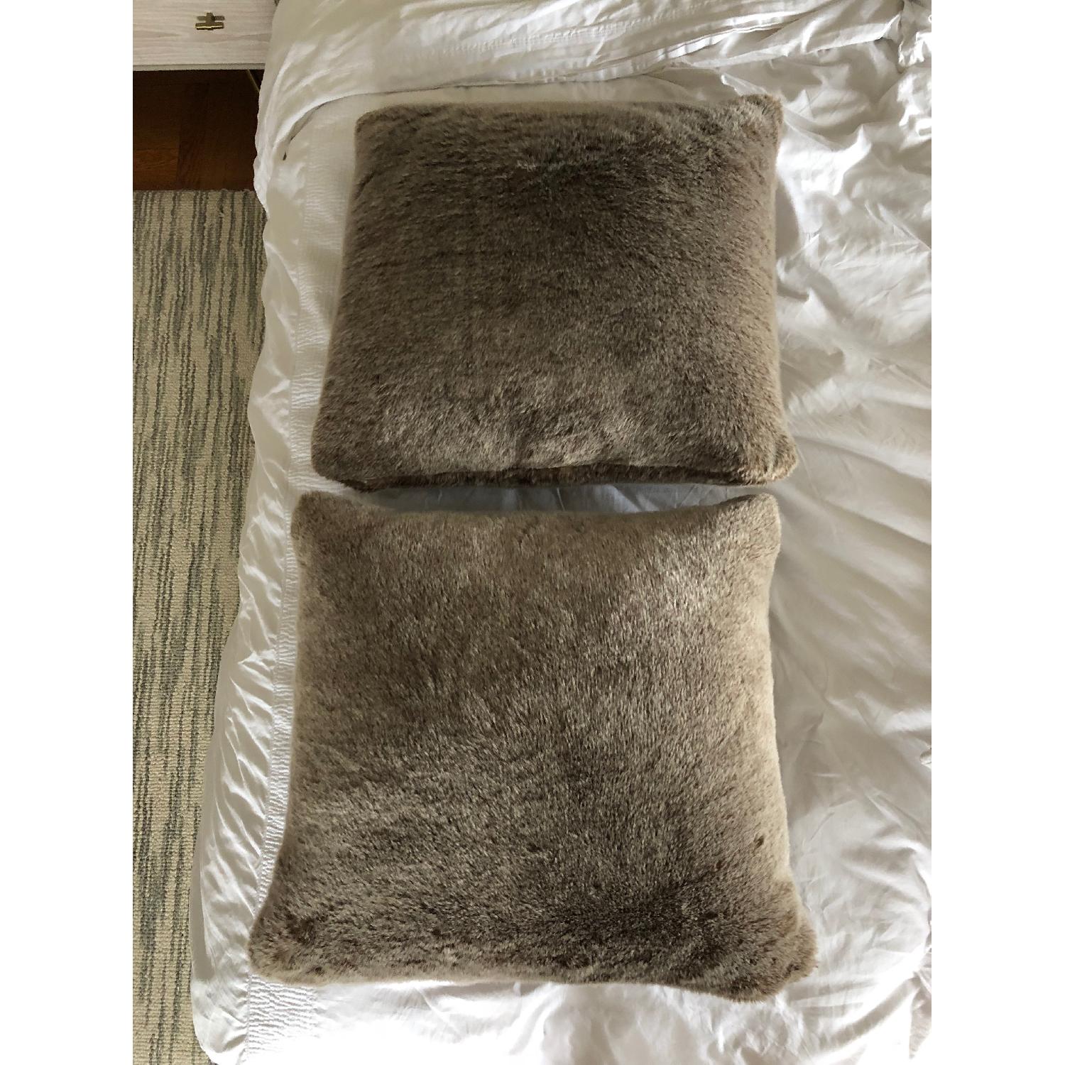 Restoration Hardware Faux Fur Throw Pillows AptDeco
