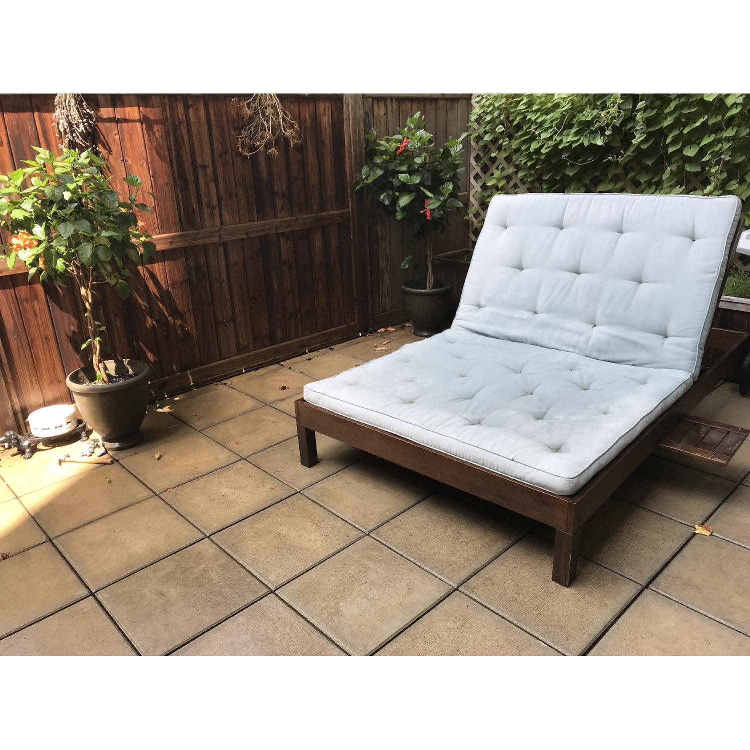 Pottery Barn Chatham Double Lounge Chair - image-1