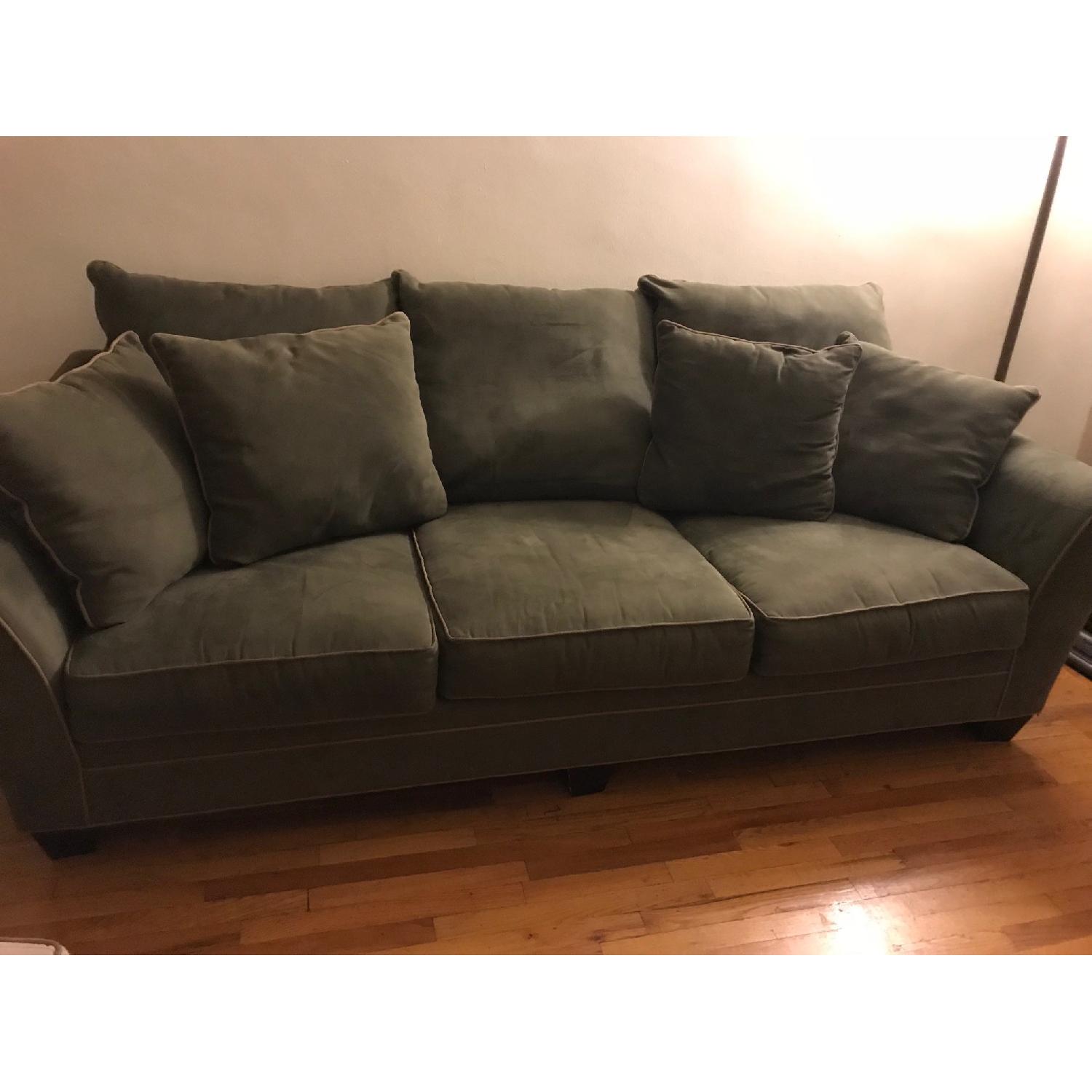 Raymour & Flanigan Briarwood Sofa + Chair & Ottoman - image-1