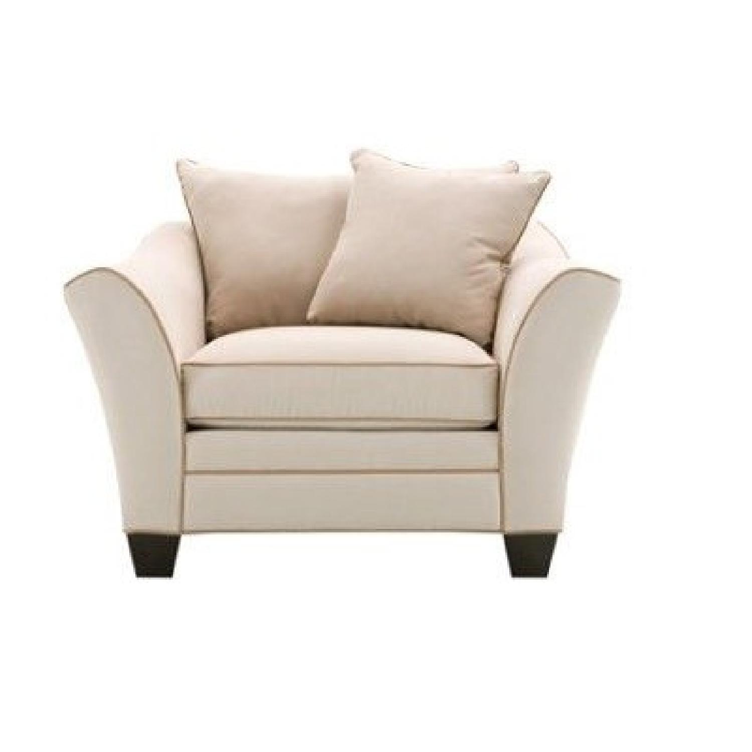 Raymour & Flanigan Briarwood Sofa + Chair & Ottoman - image-7